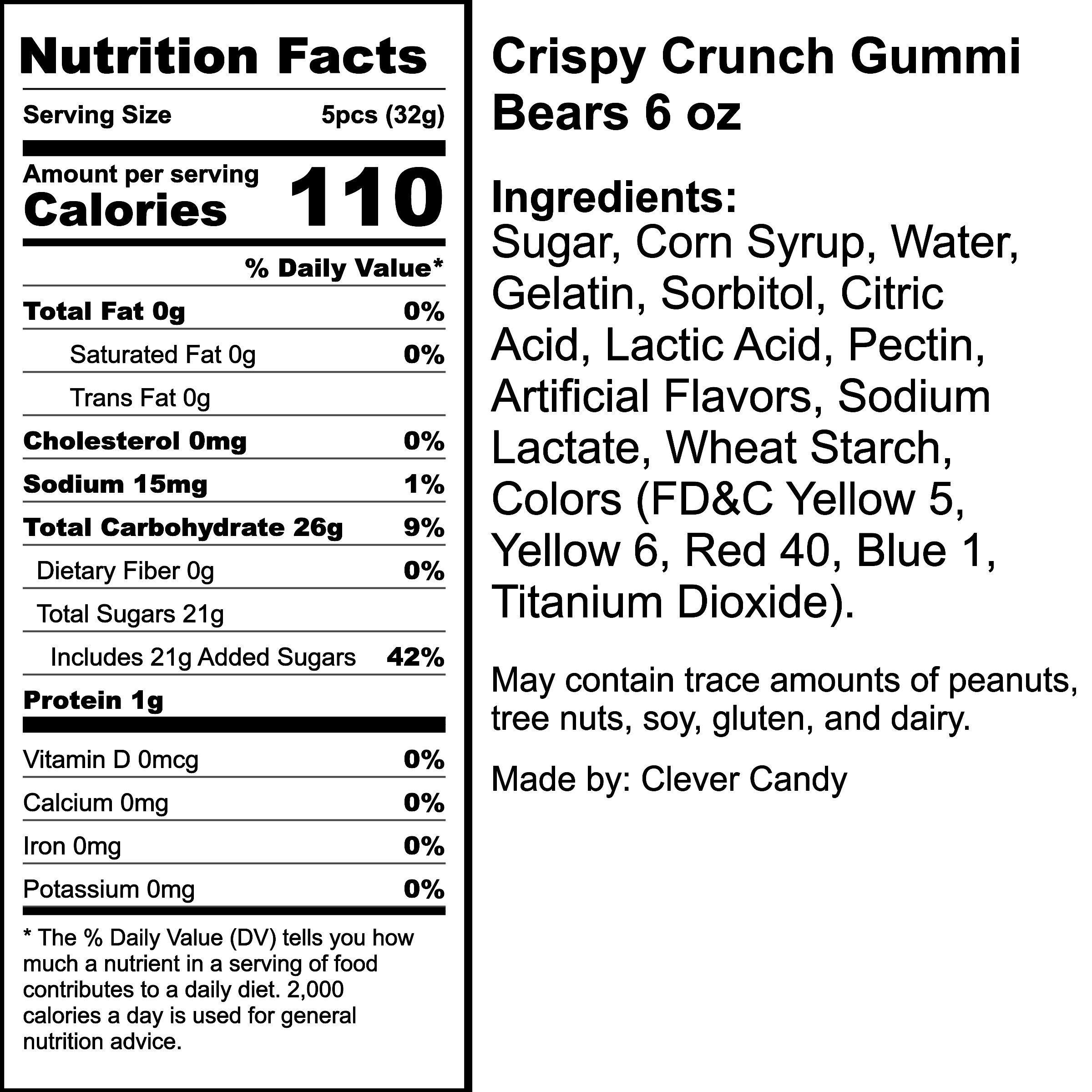 Nutrition Label