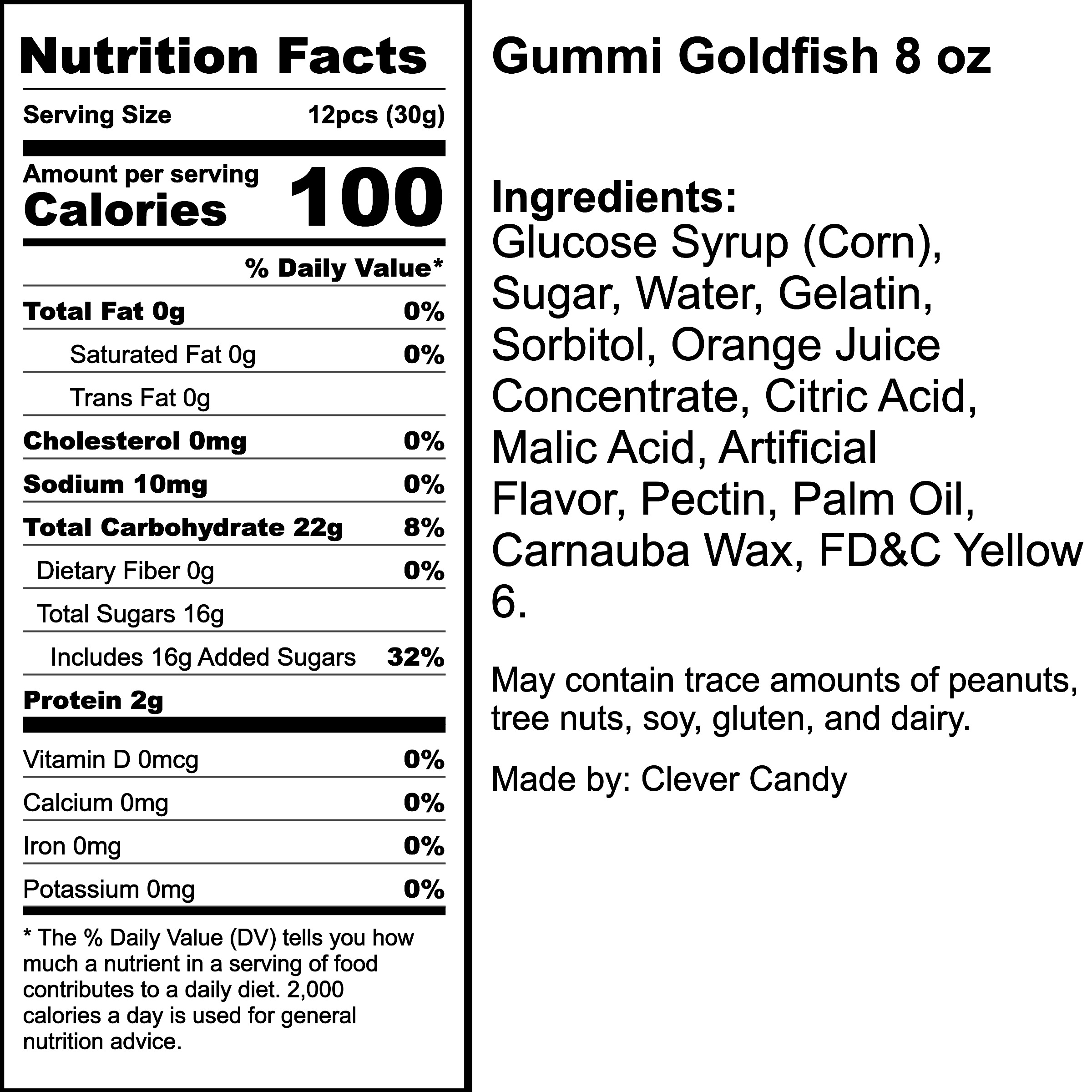 Nutrition Label