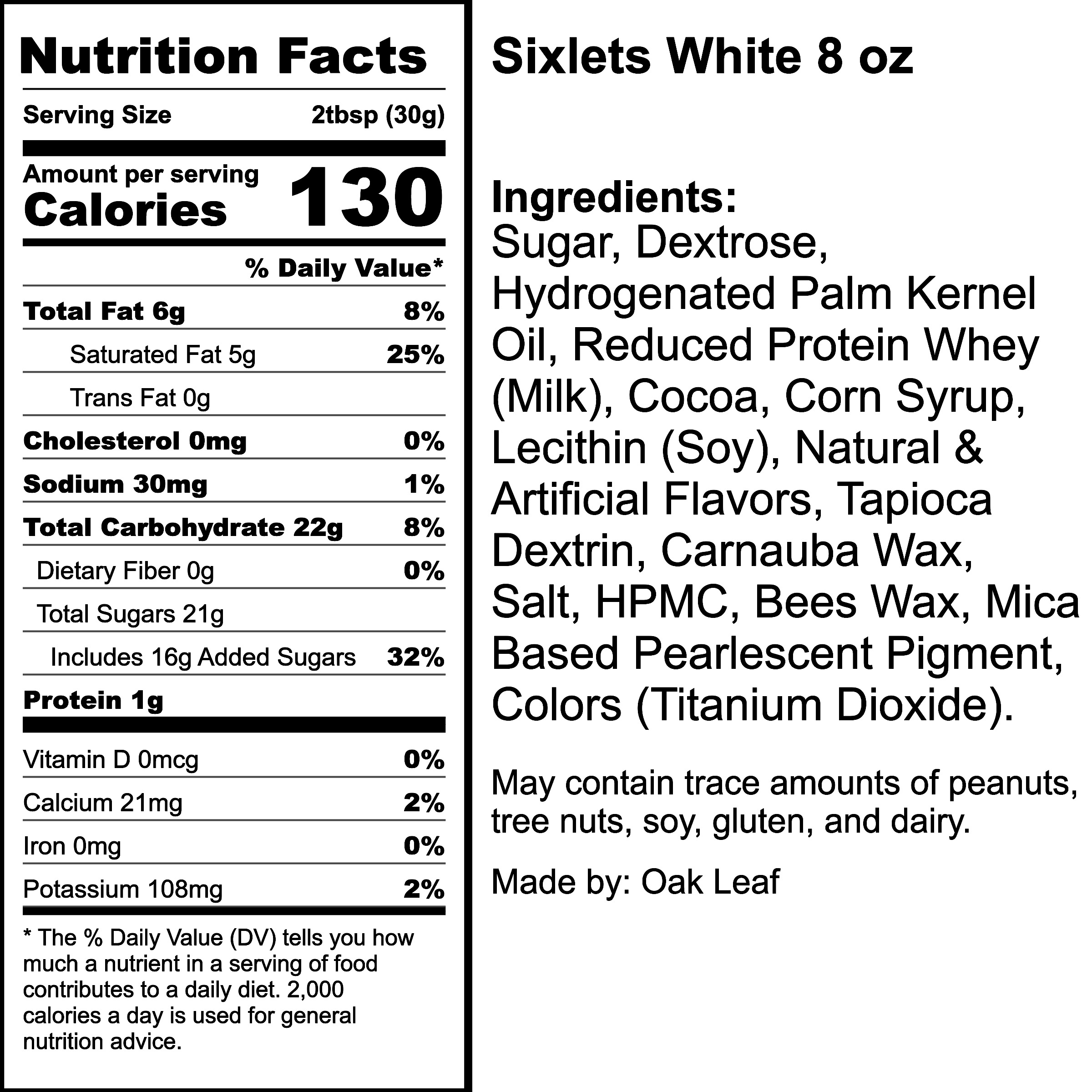 Nutrition Label