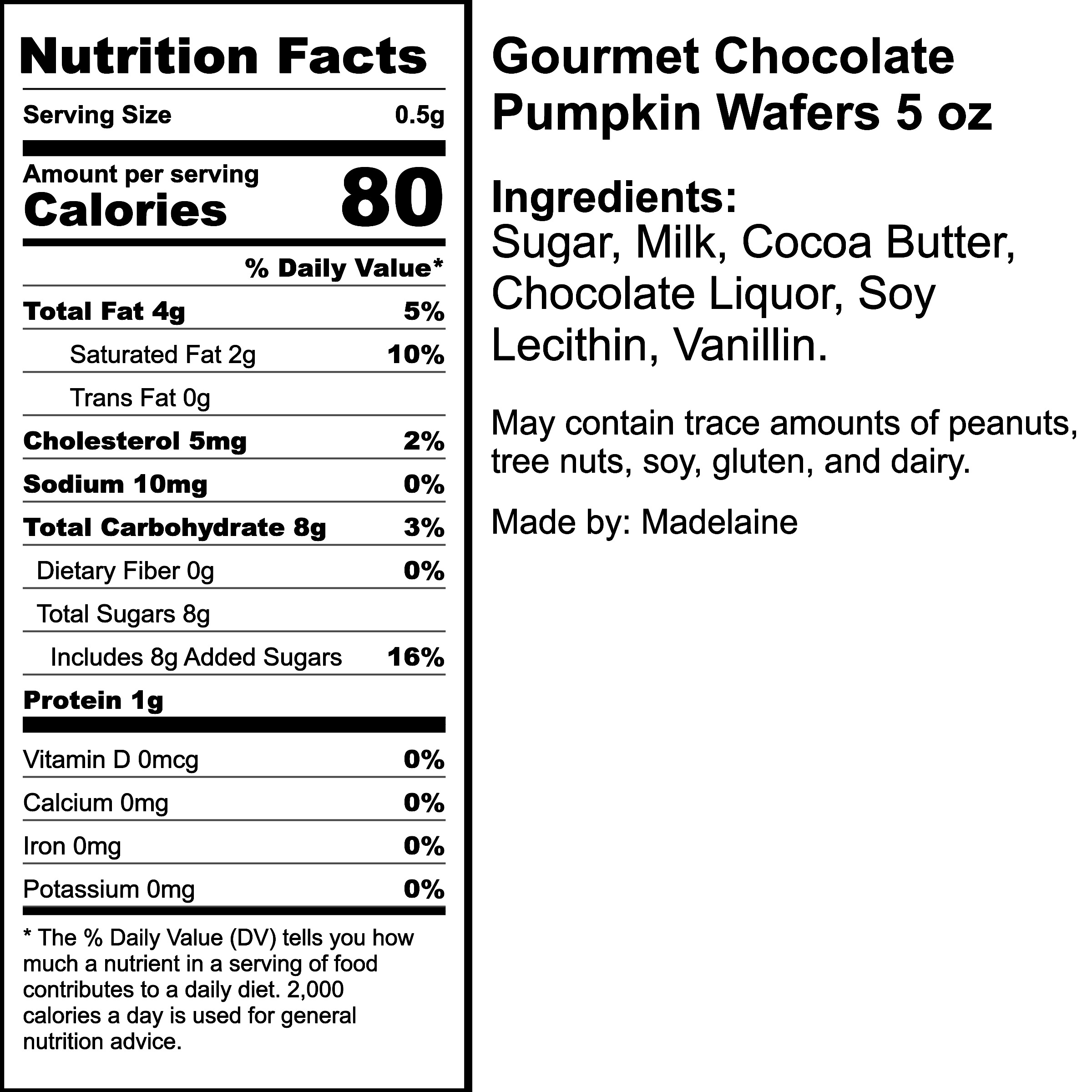 Nutrition Label