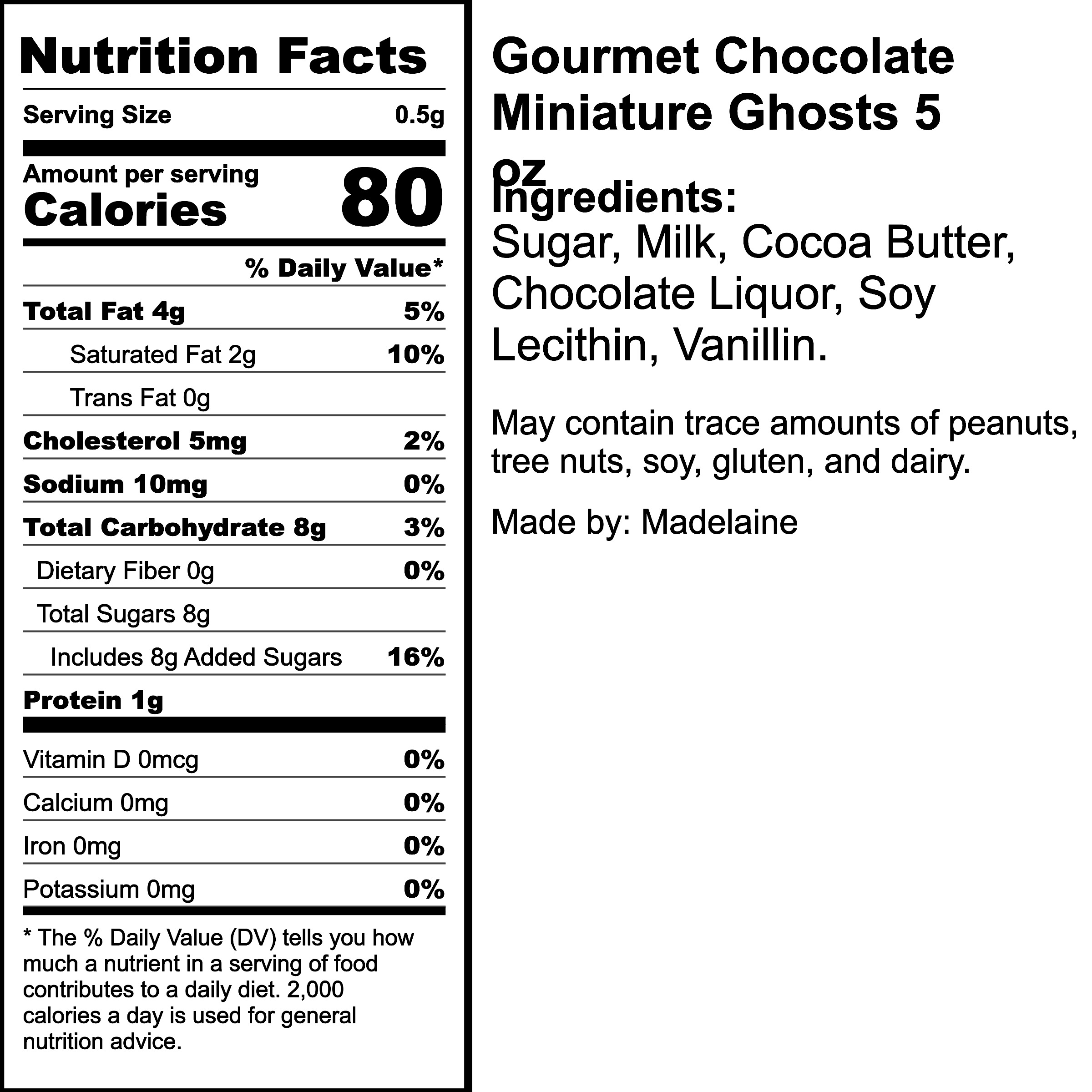 Nutrition Label