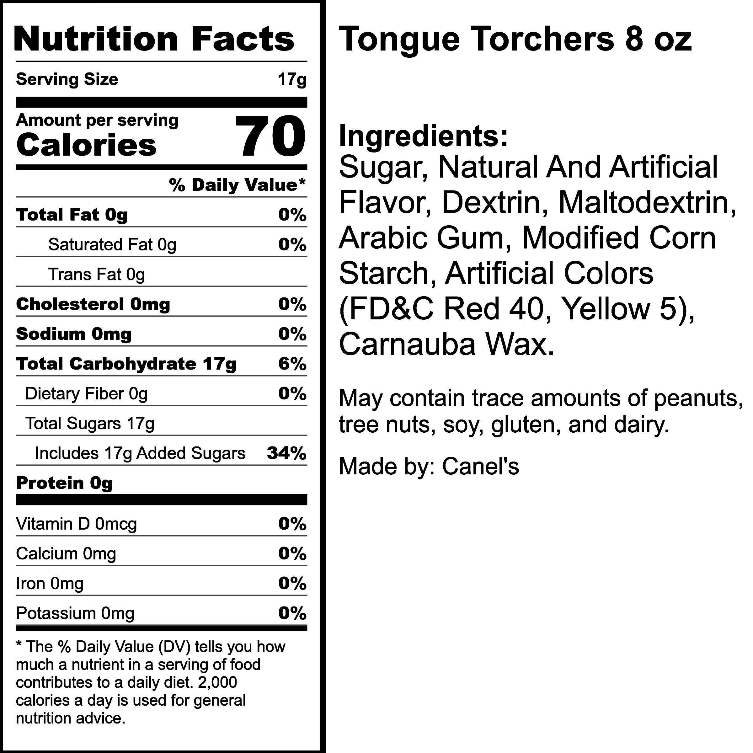 Nutrition Label