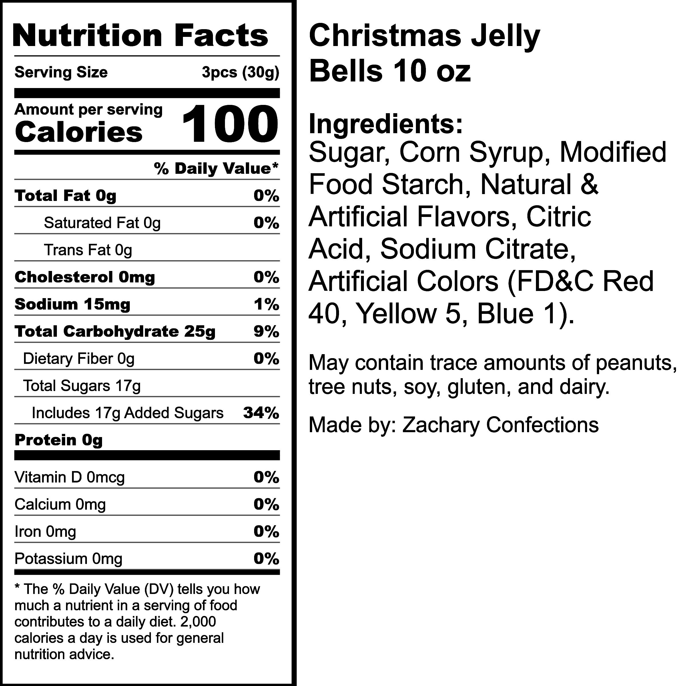 Nutrition Label