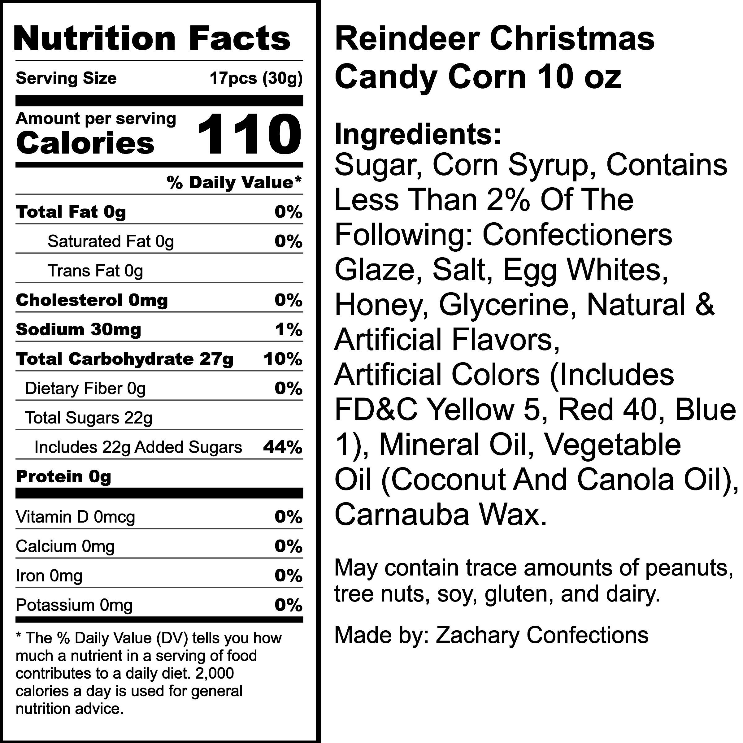 Nutrition Label