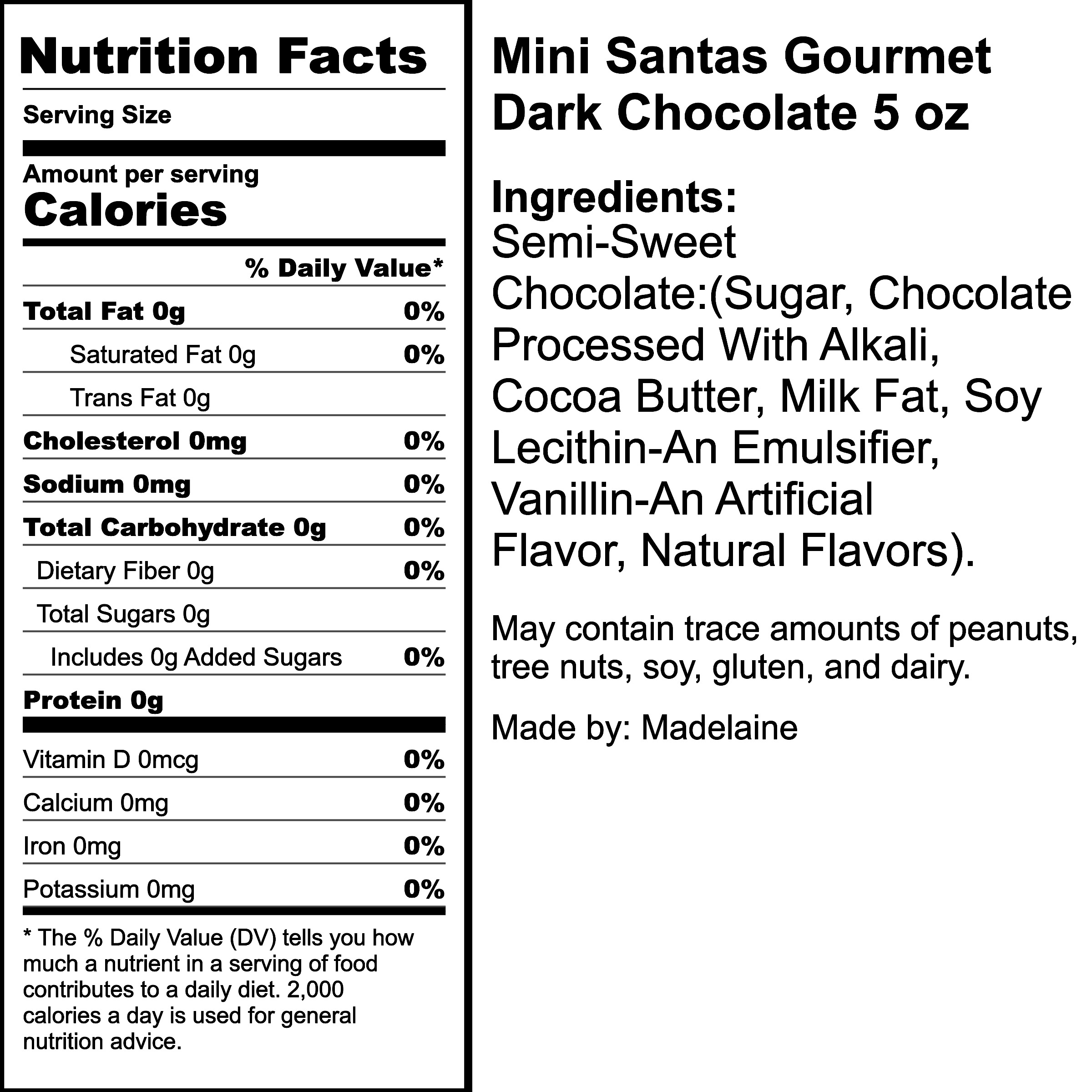 Nutrition Label