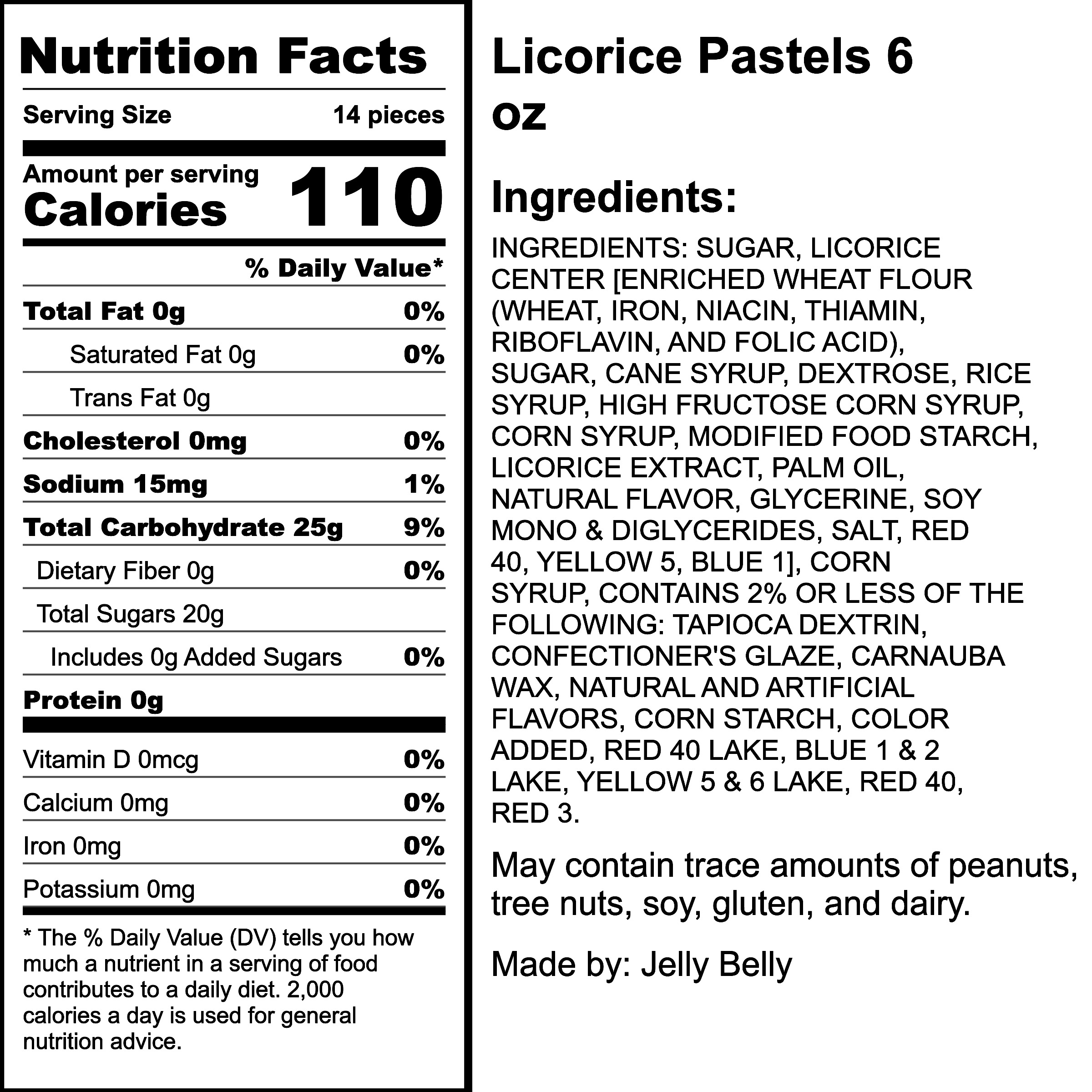 Nutrition Label