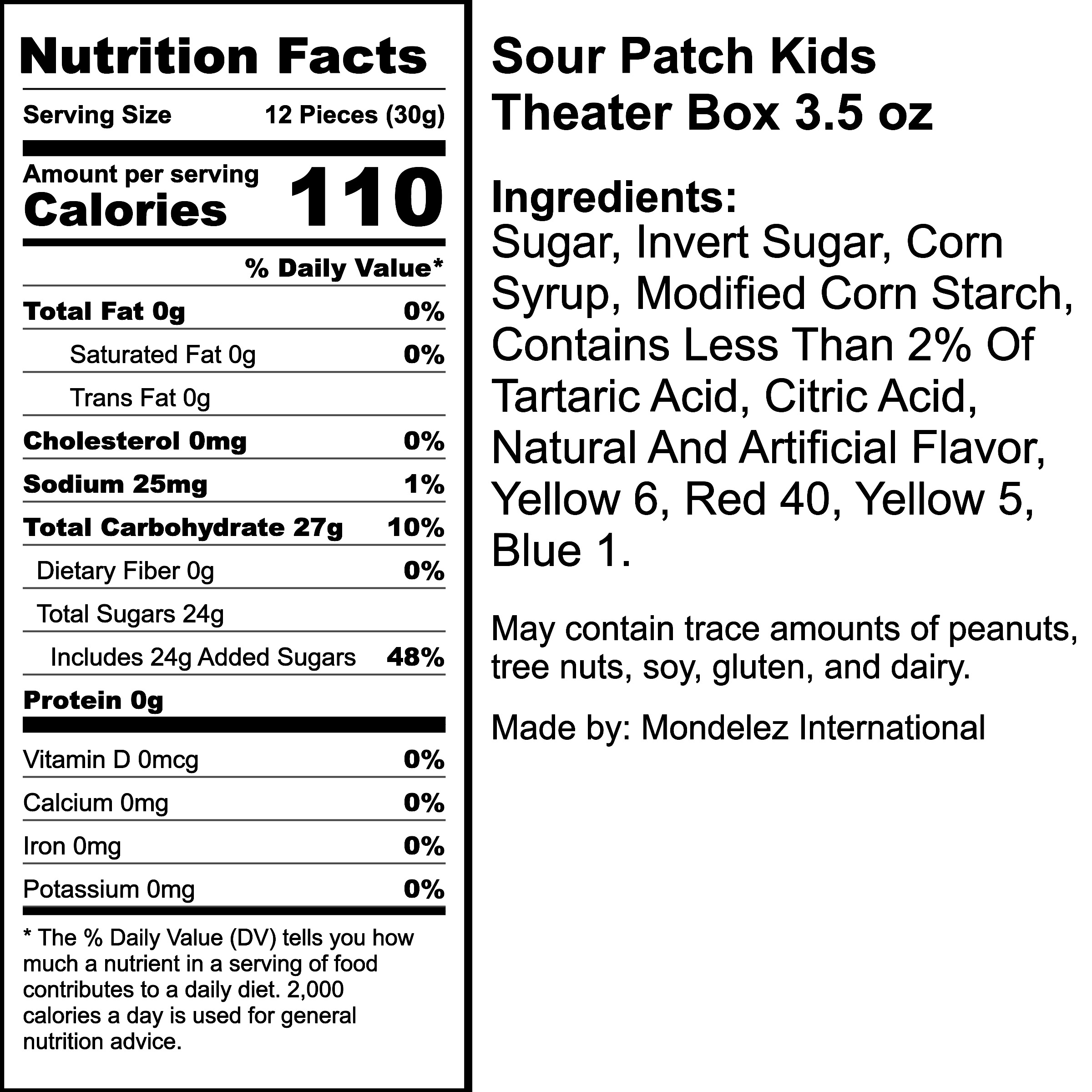Nutrition Label
