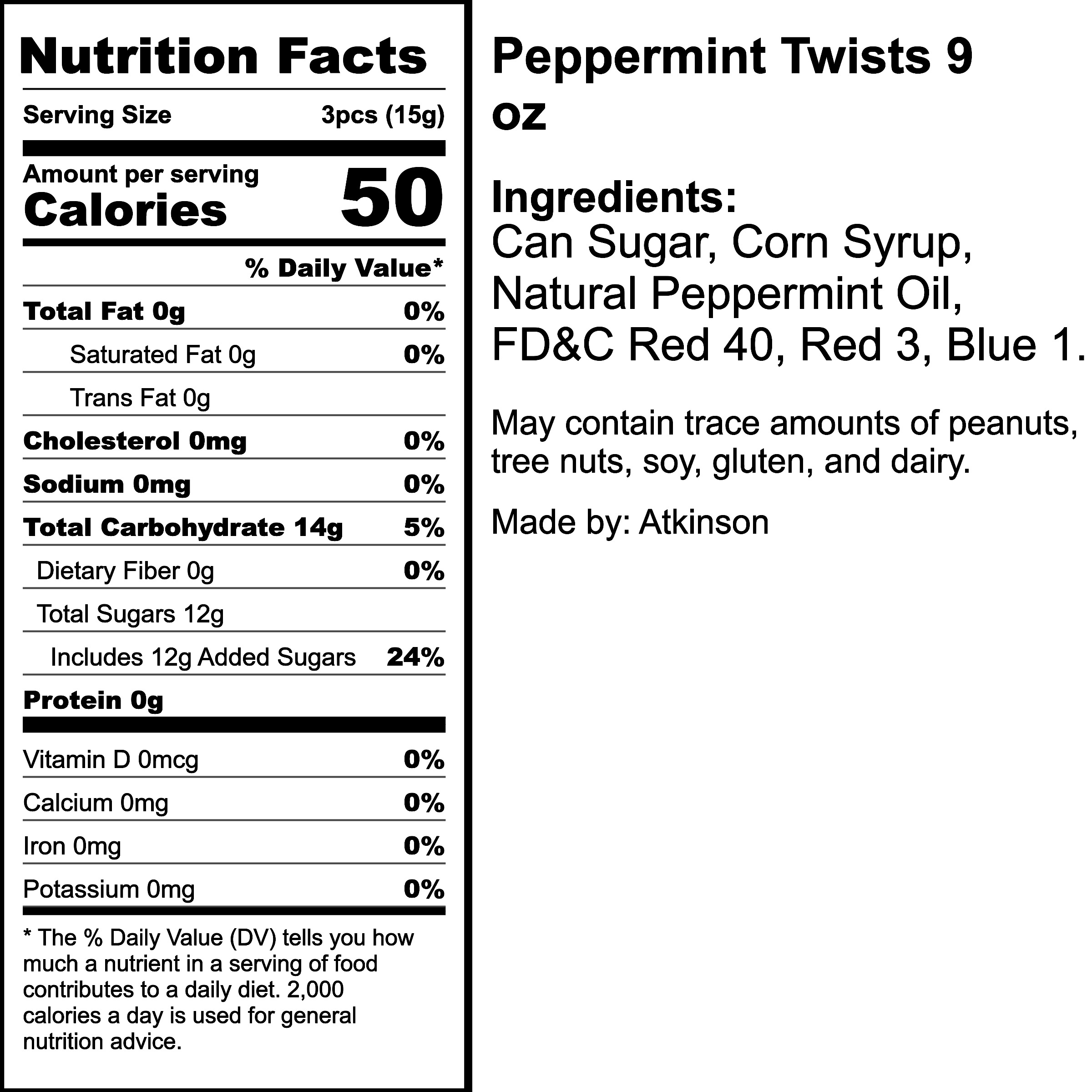 Nutrition Label