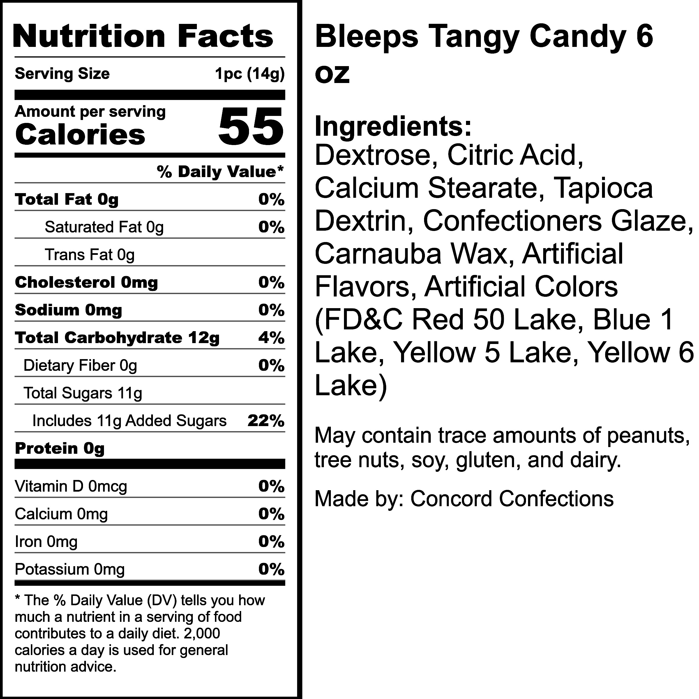 Nutrition Label