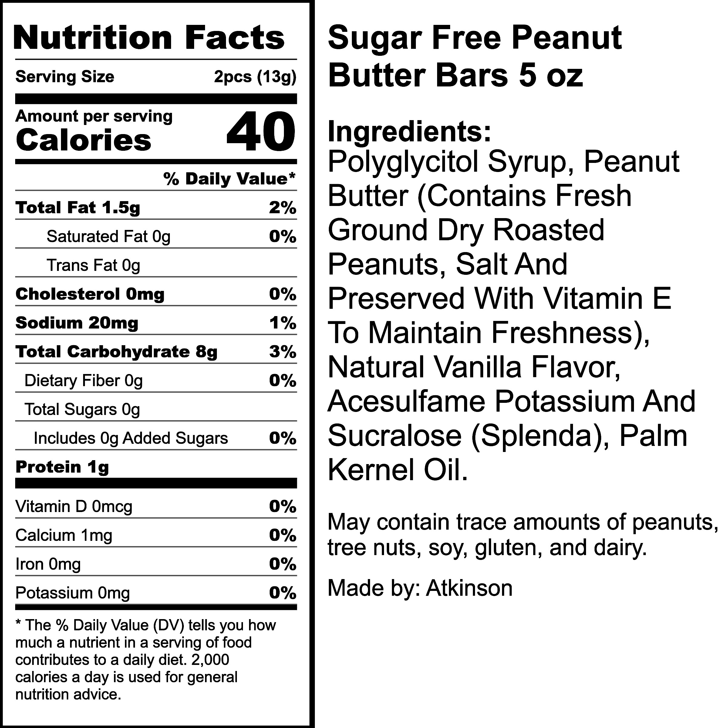 Nutrition Label