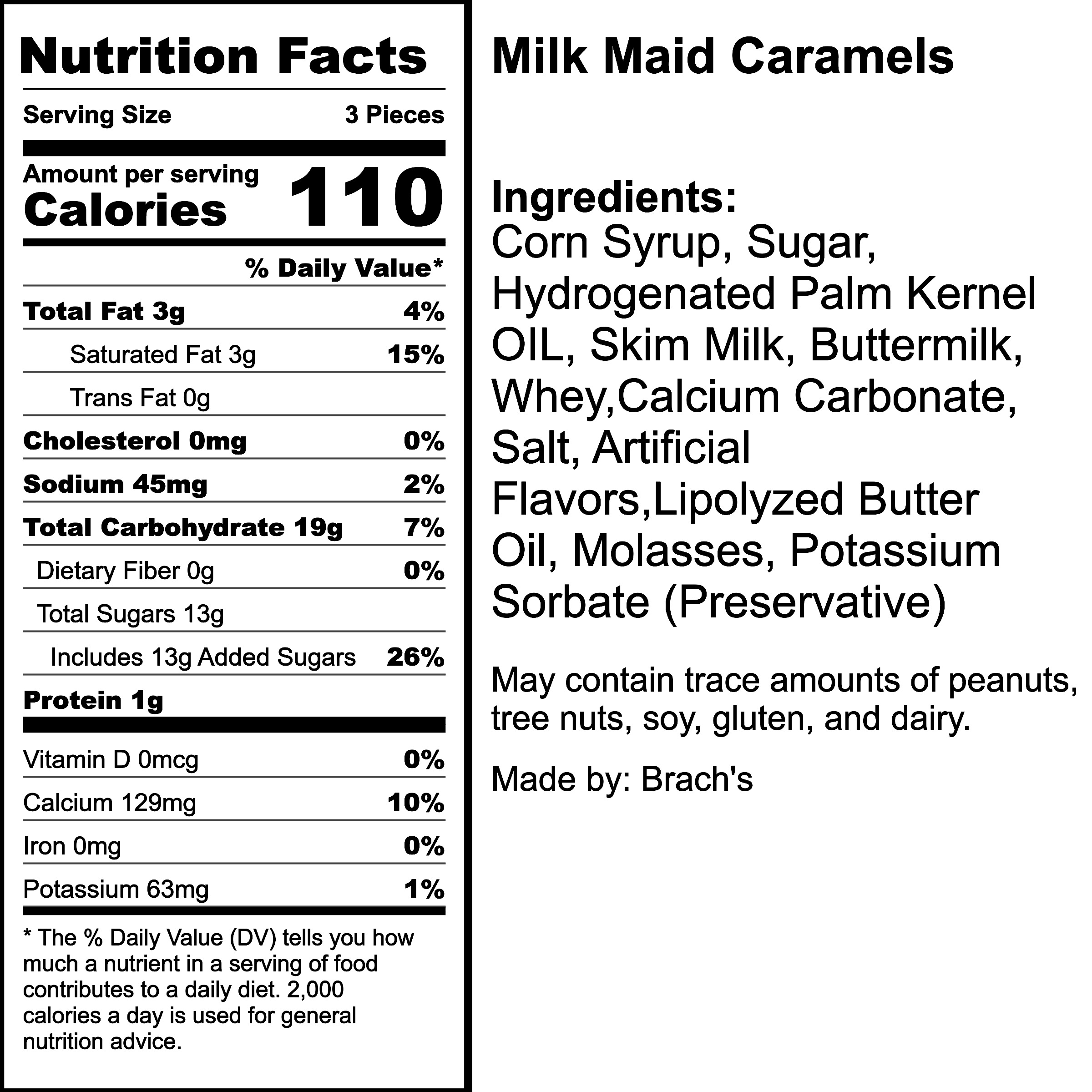 Nutrition Label
