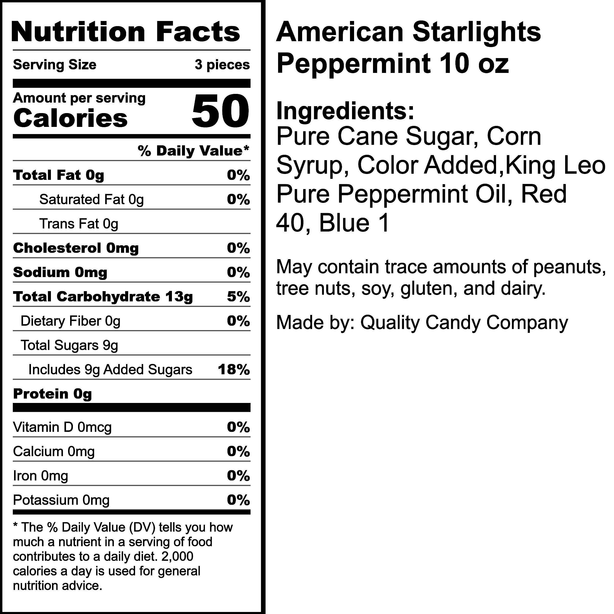 Nutrition Label