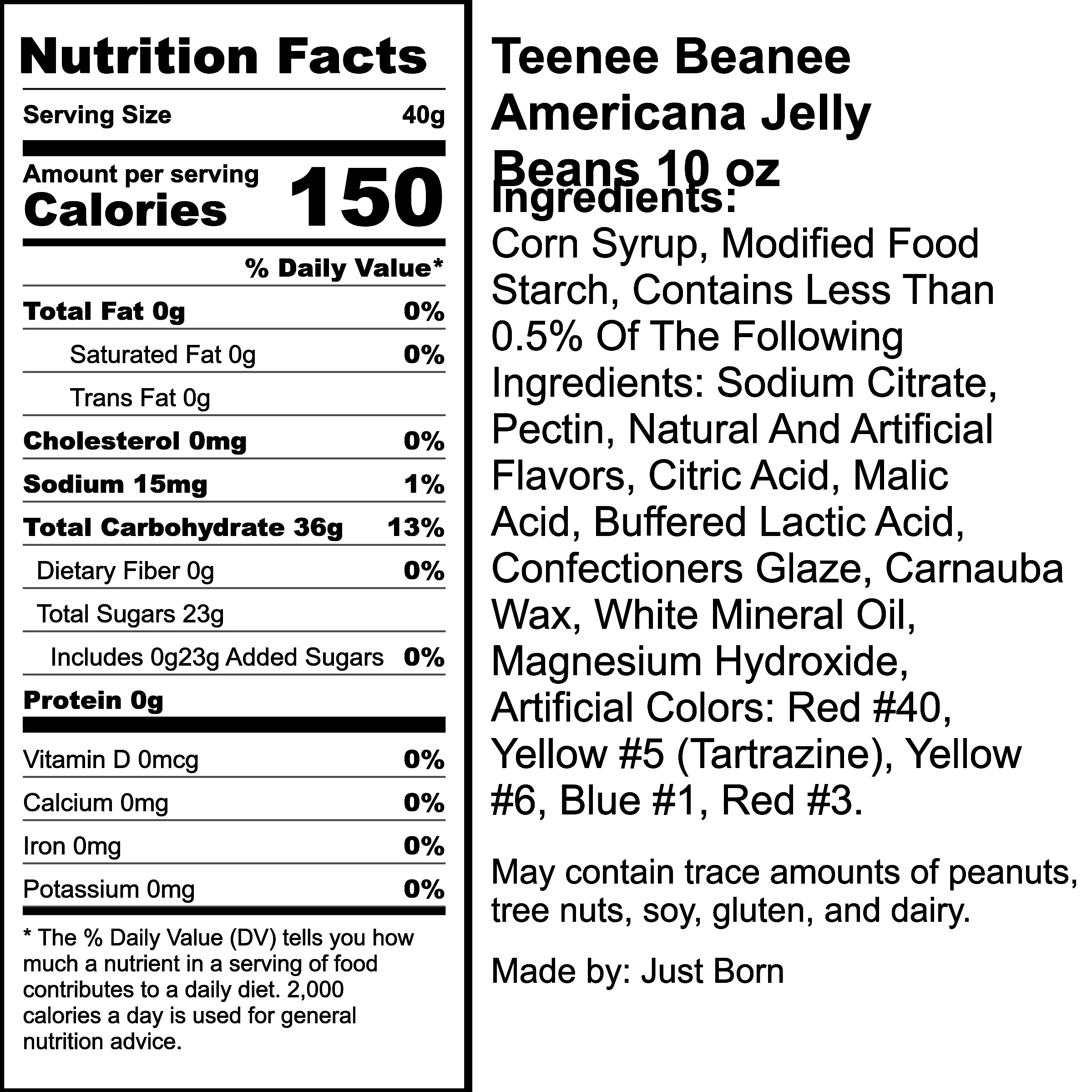 Nutrition Label