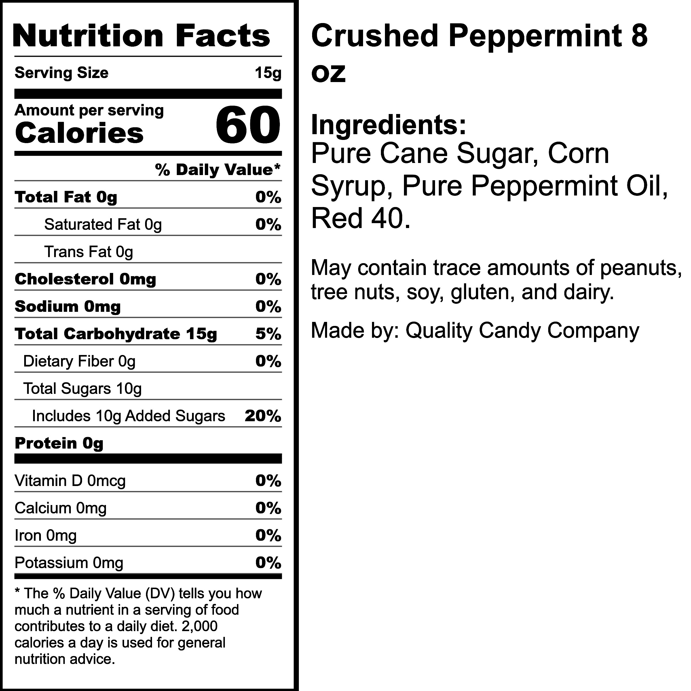 Nutrition Label