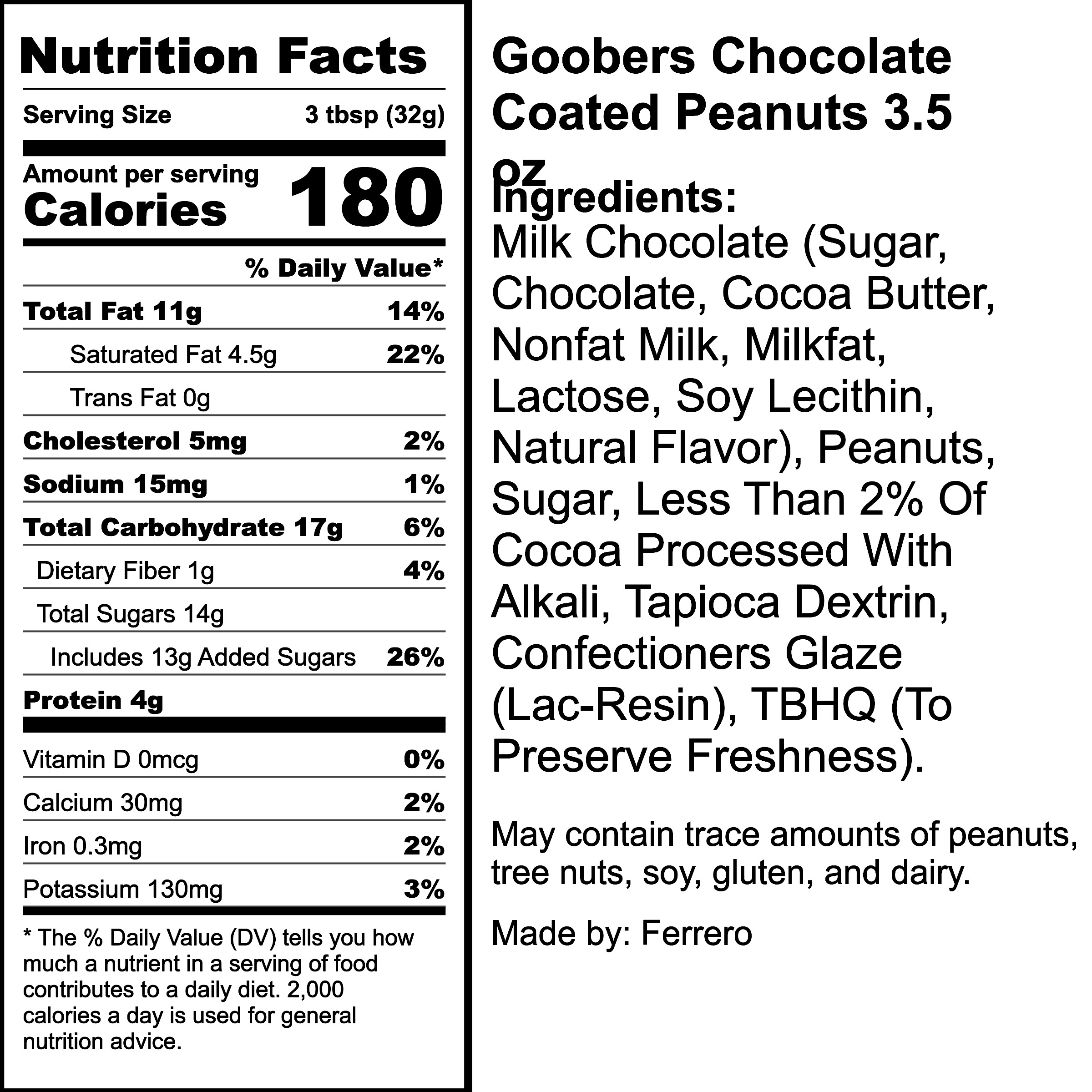 Nutrition Label