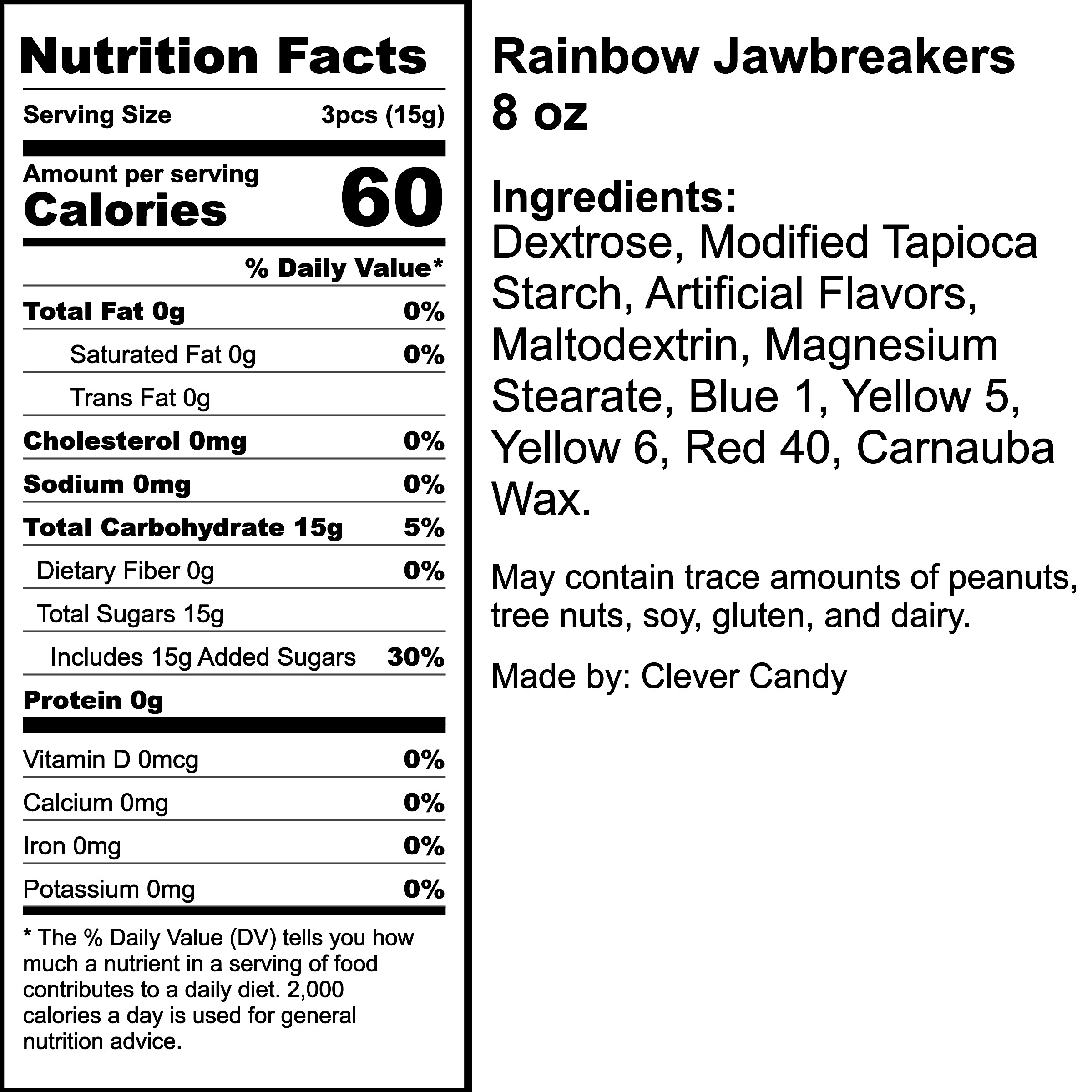 Nutrition Label