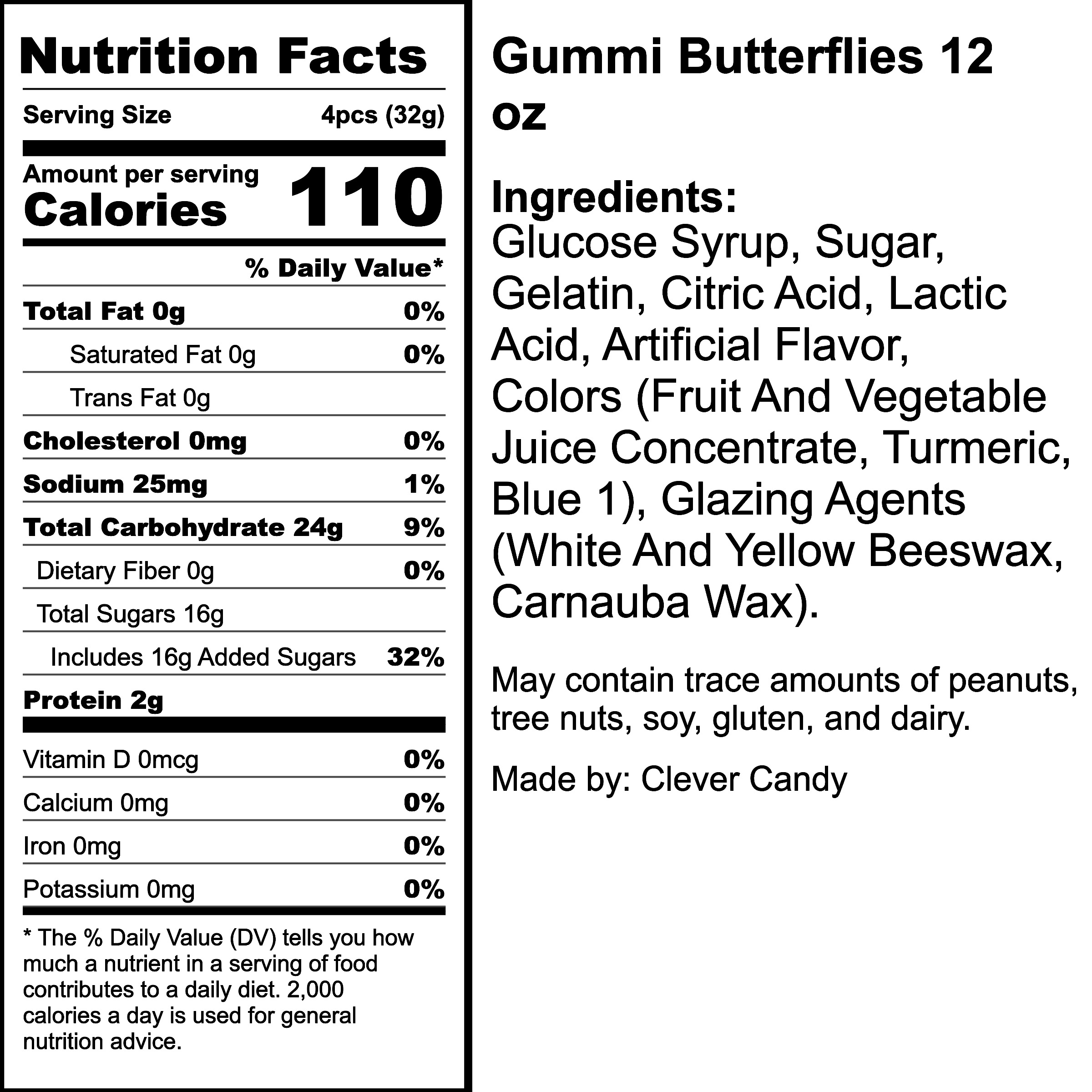Nutrition Label