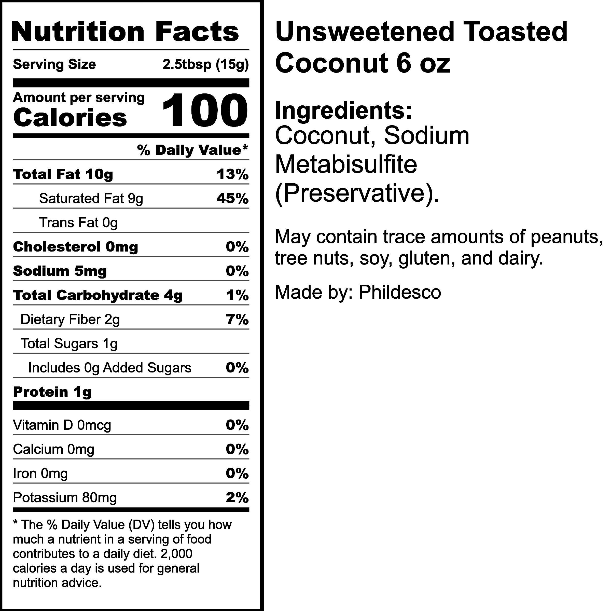 Nutrition Label