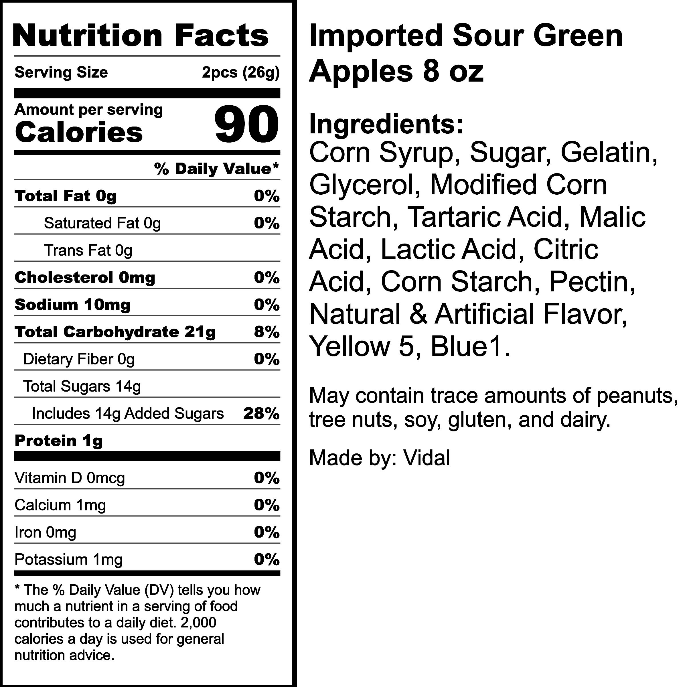 Nutrition Label