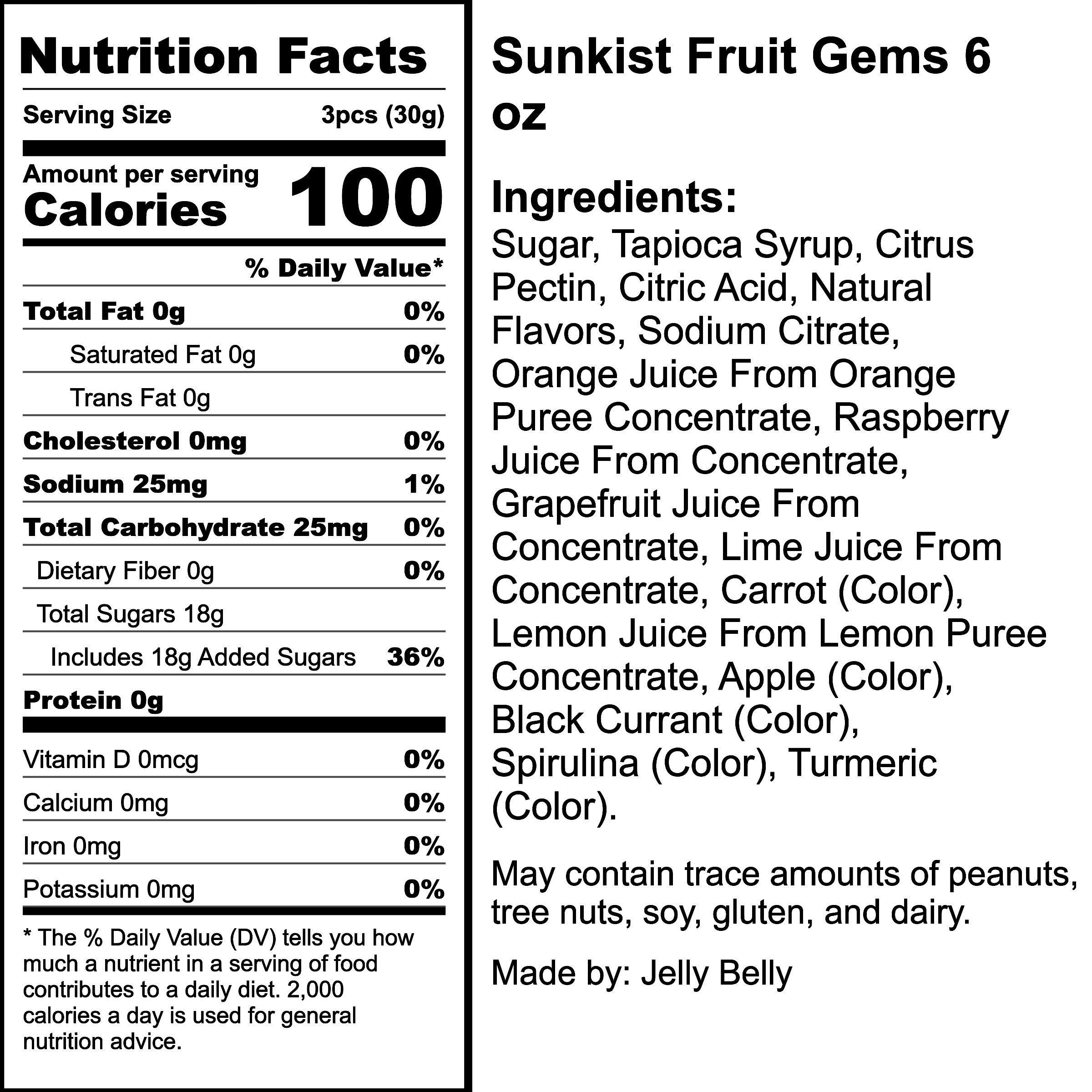 Nutrition Label