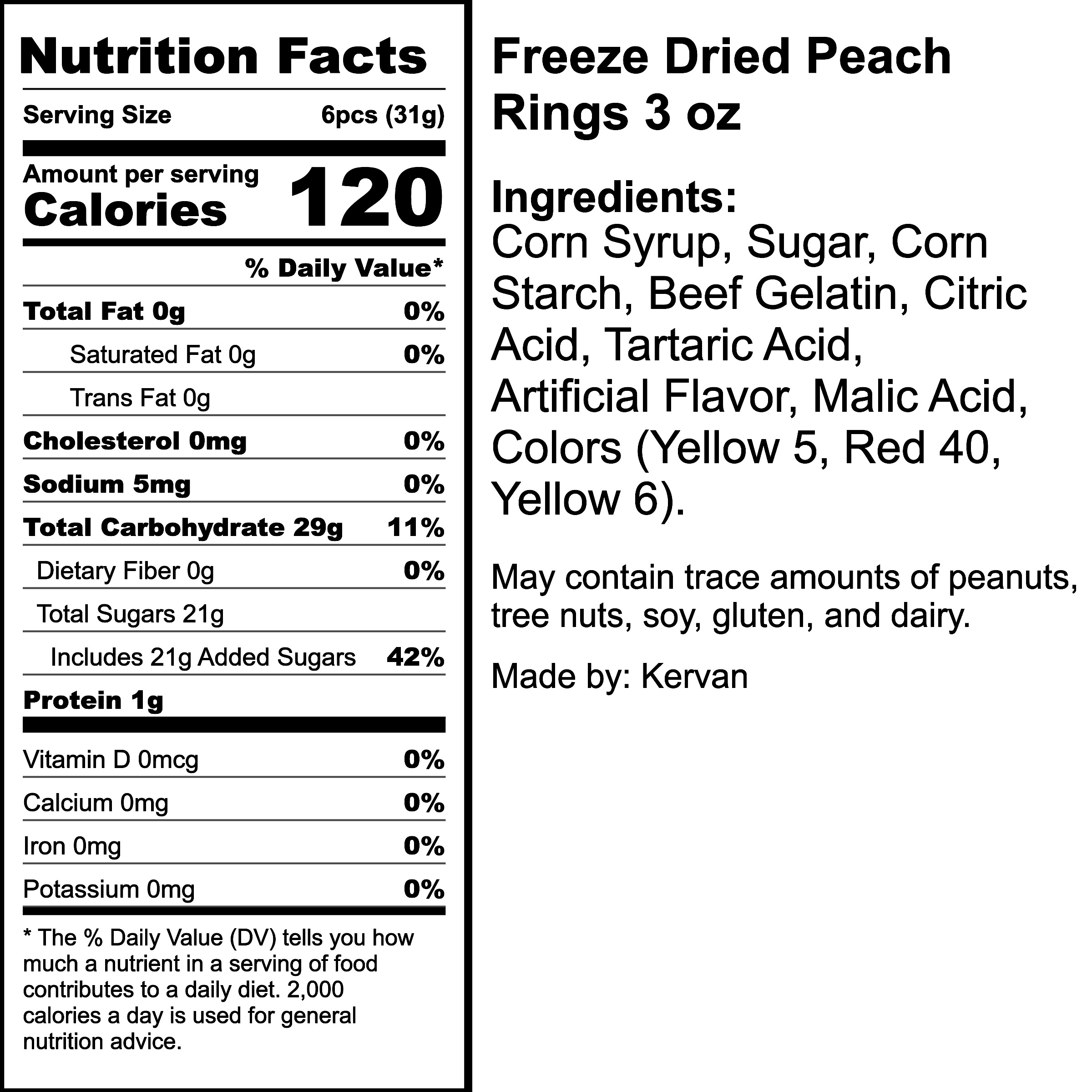 Nutrition Label