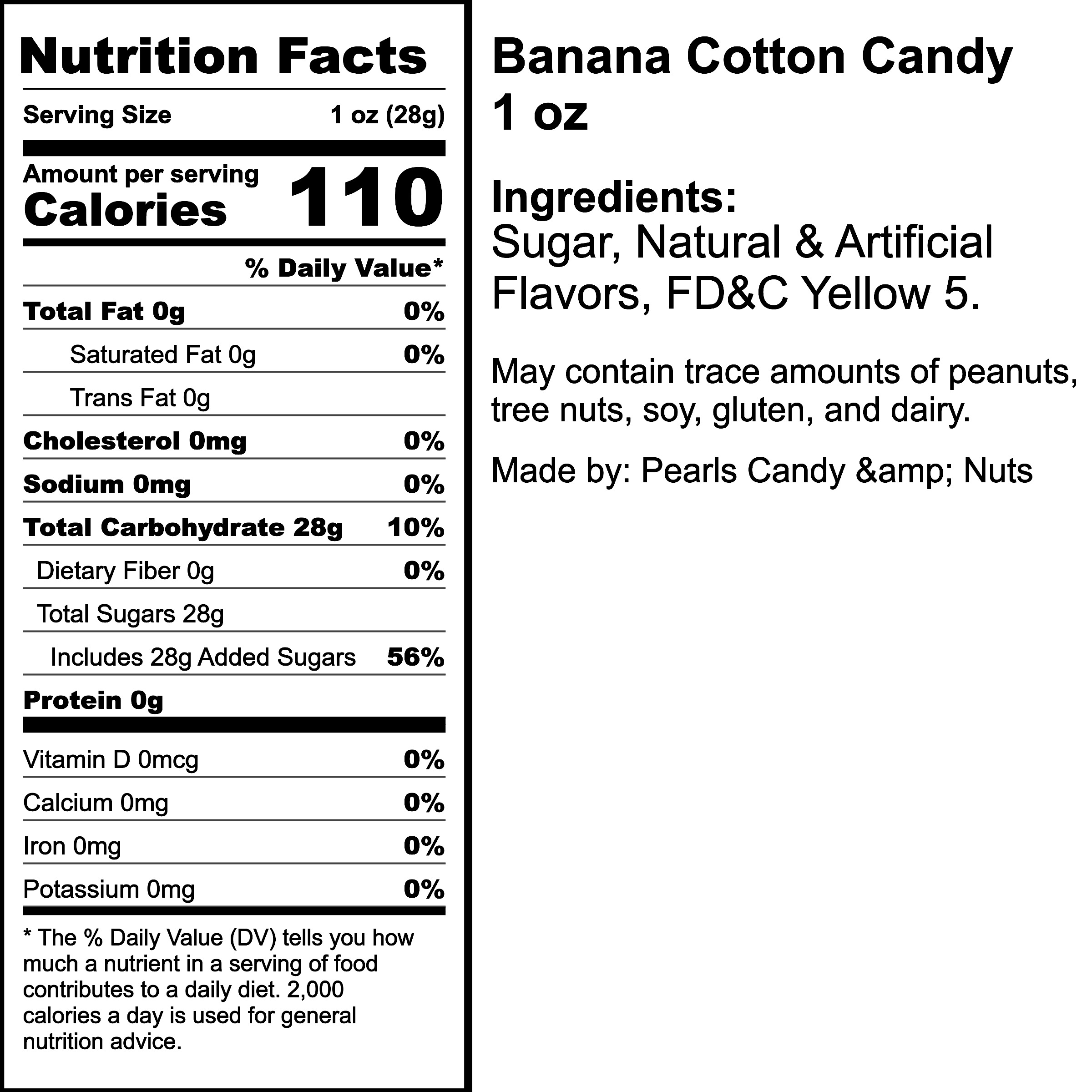 Nutrition Label