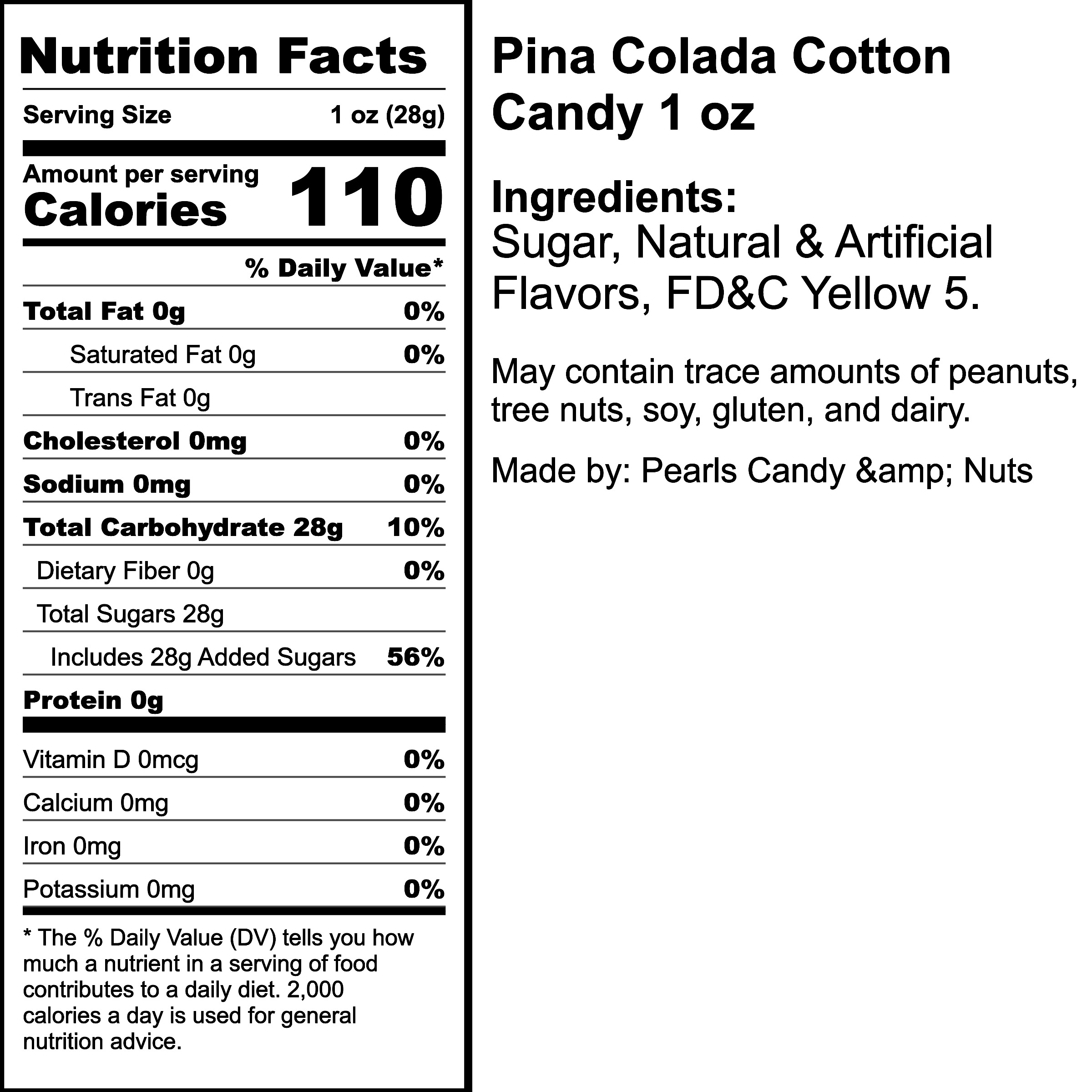 Nutrition Label