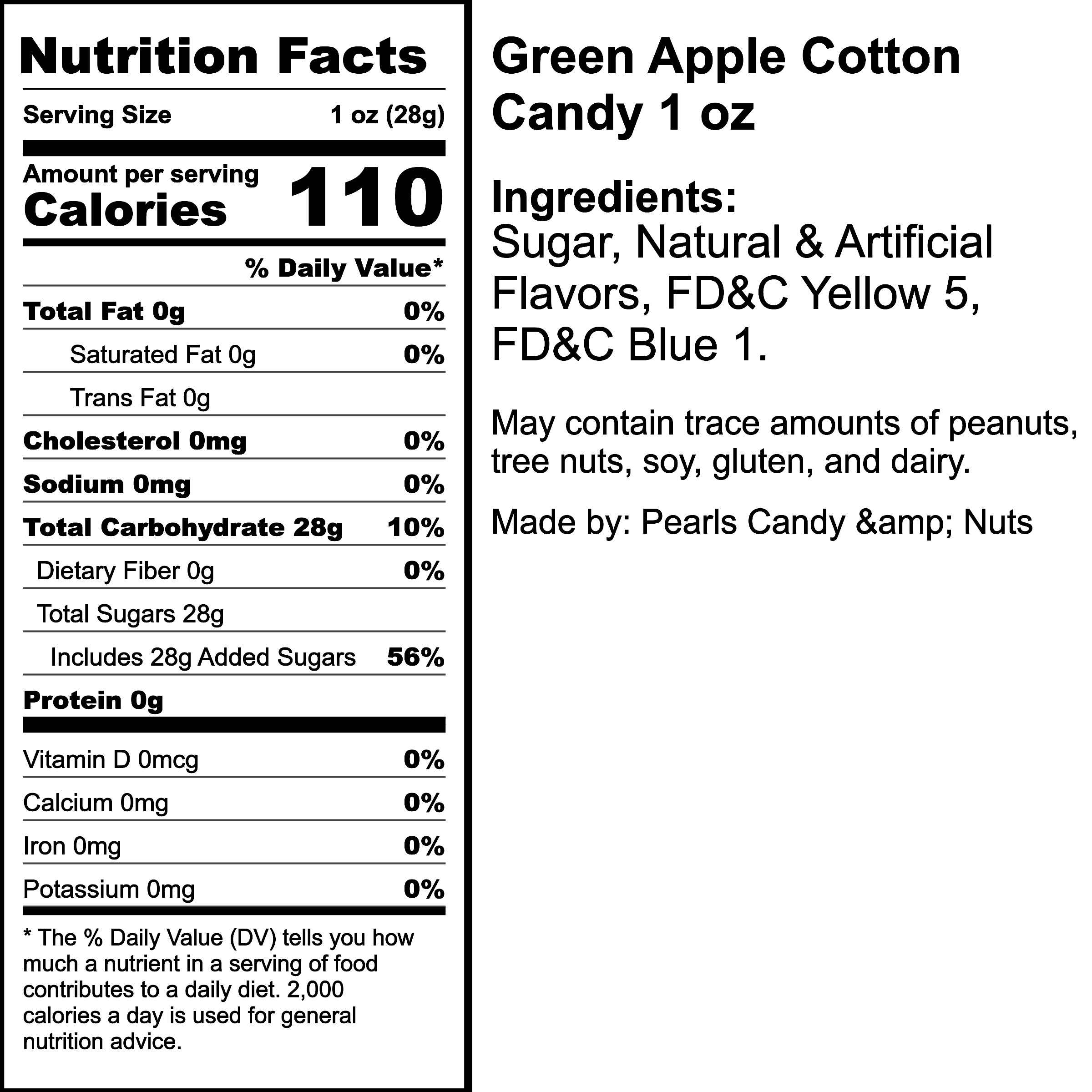 Nutrition Label