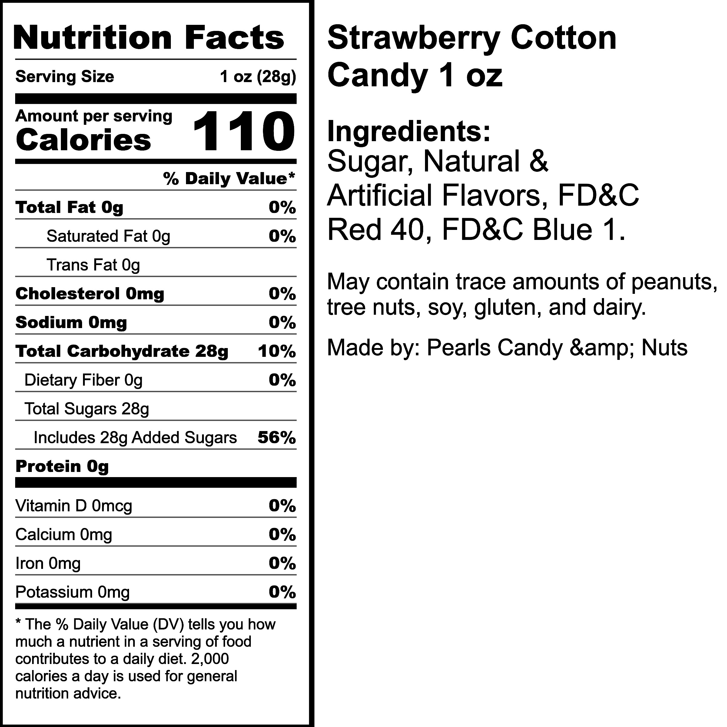 Nutrition Label