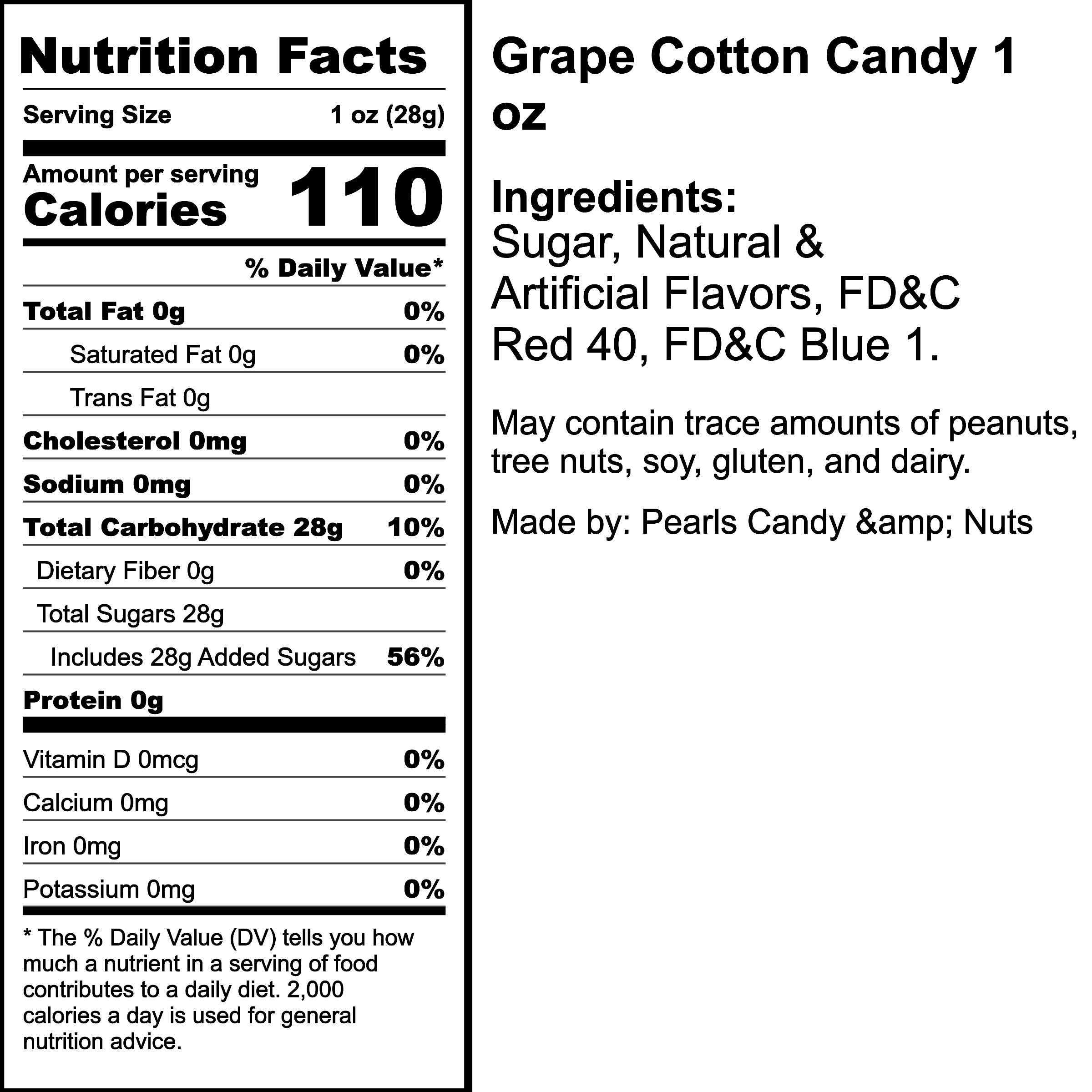 Nutrition Label
