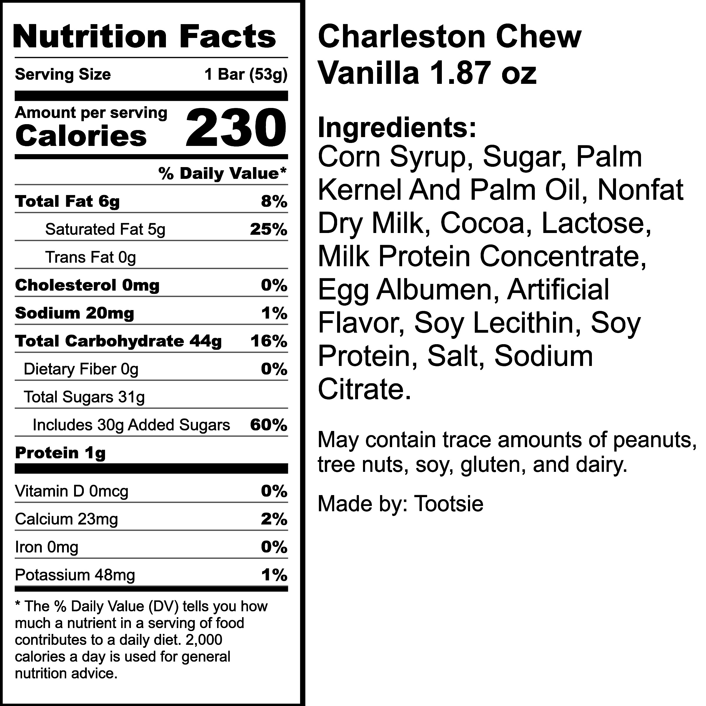 Nutrition Label