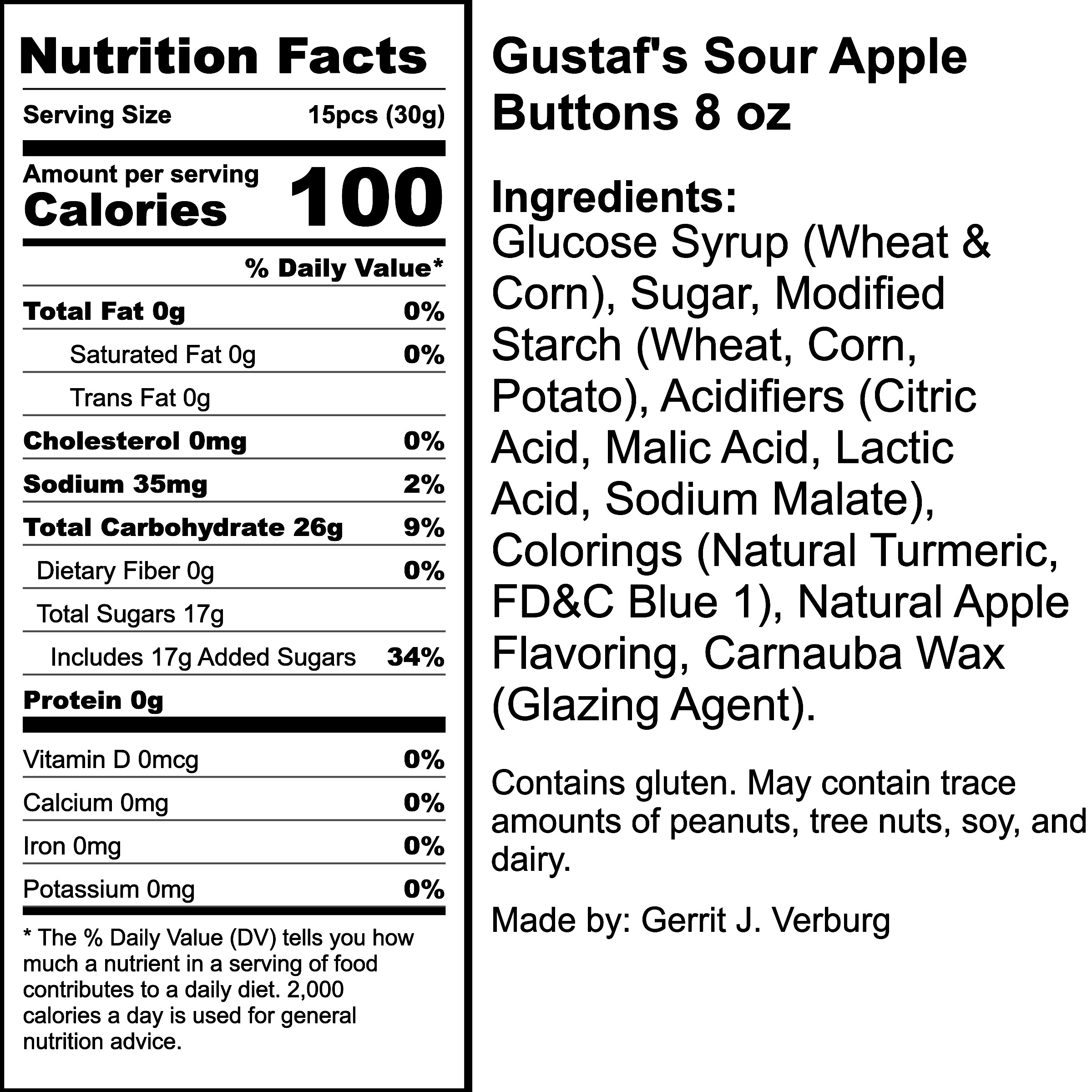 Nutrition Label