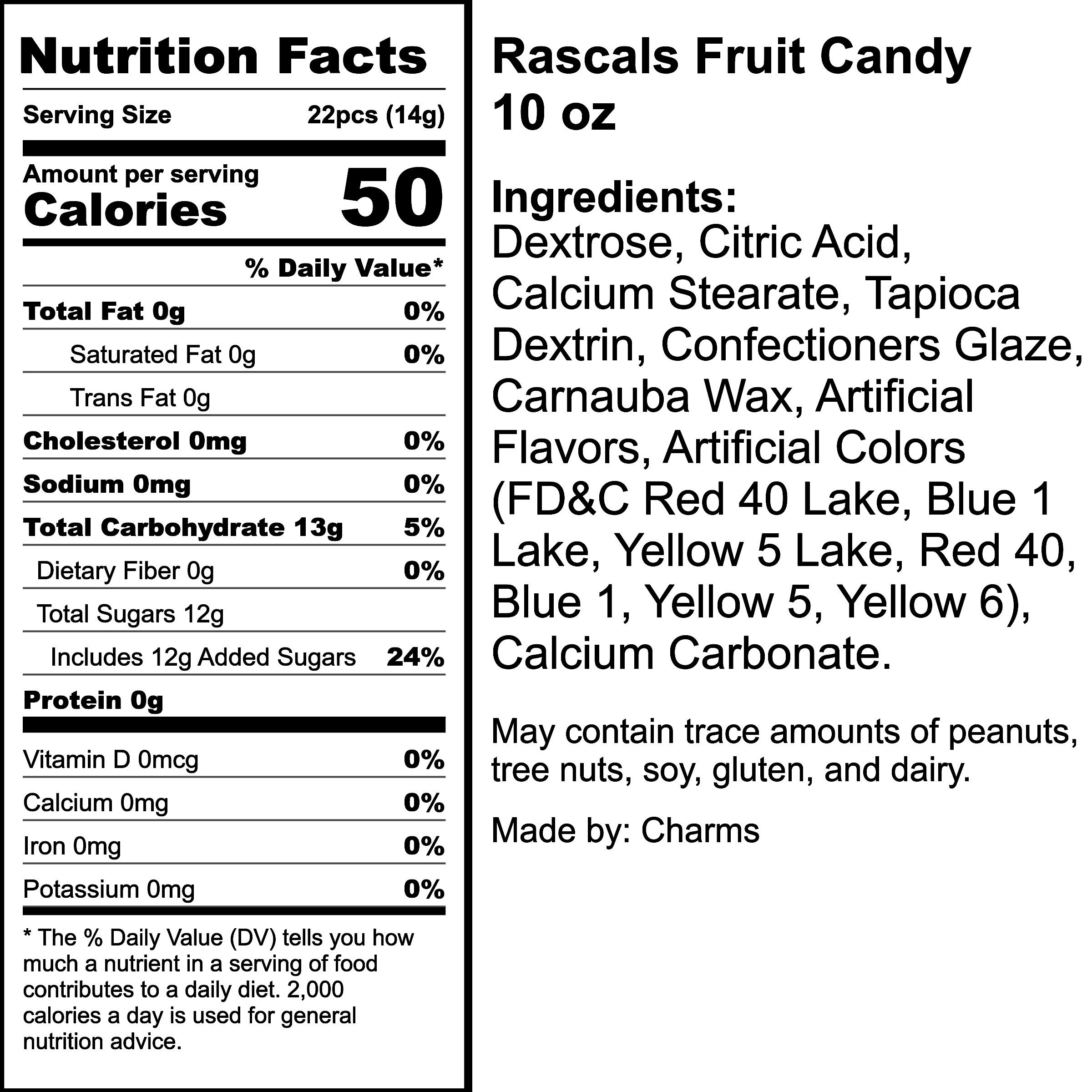 Nutrition Label