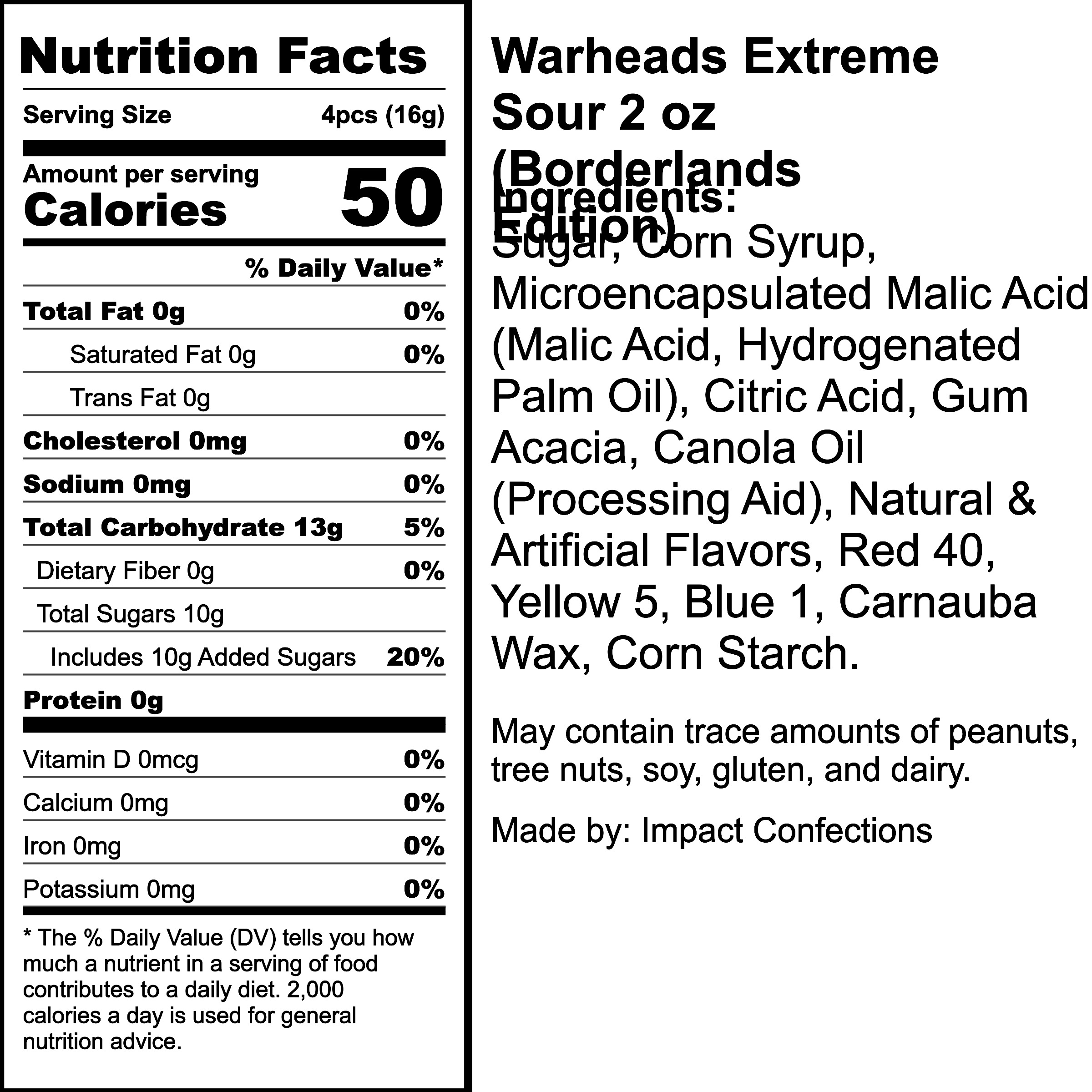 Nutrition Label