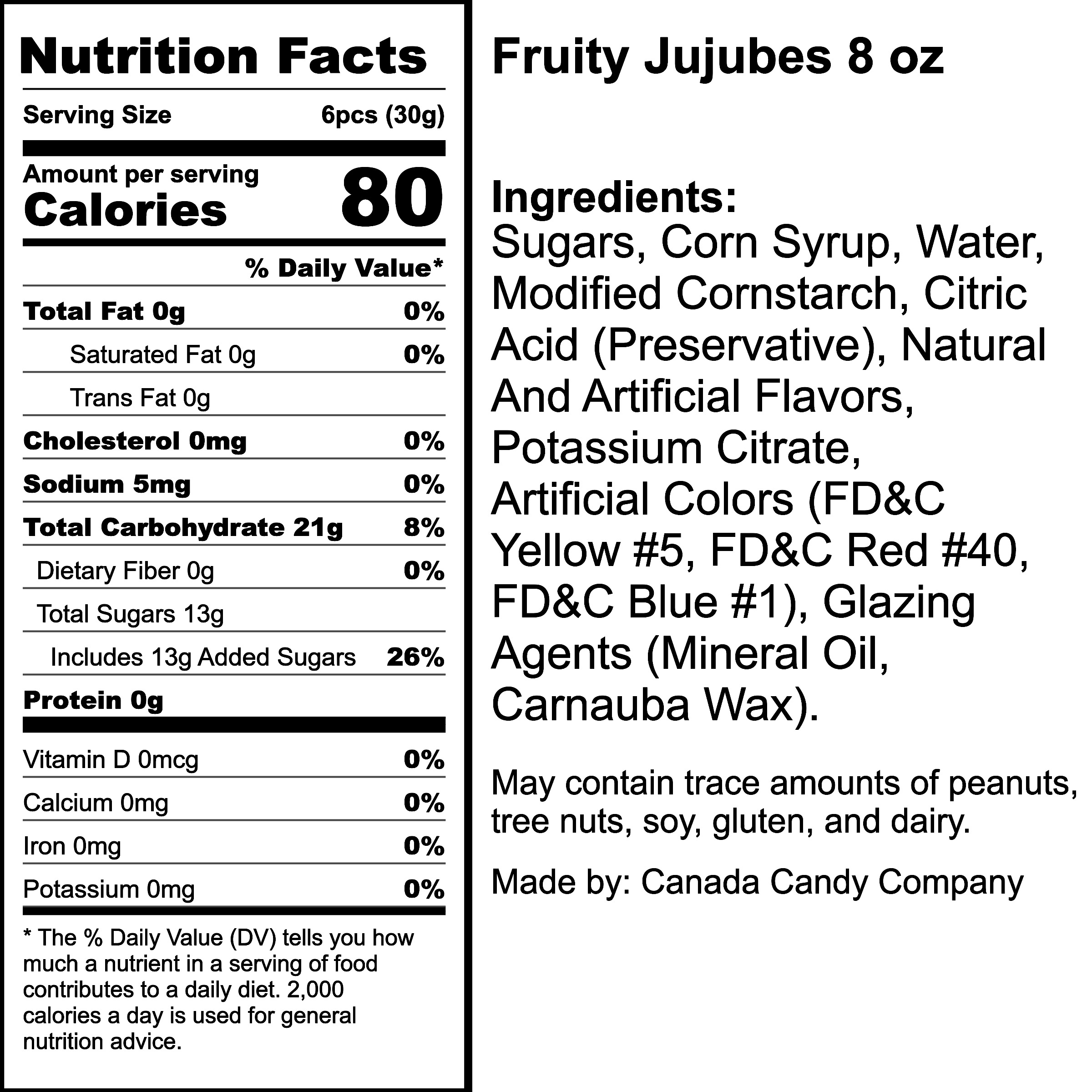 Nutrition Label