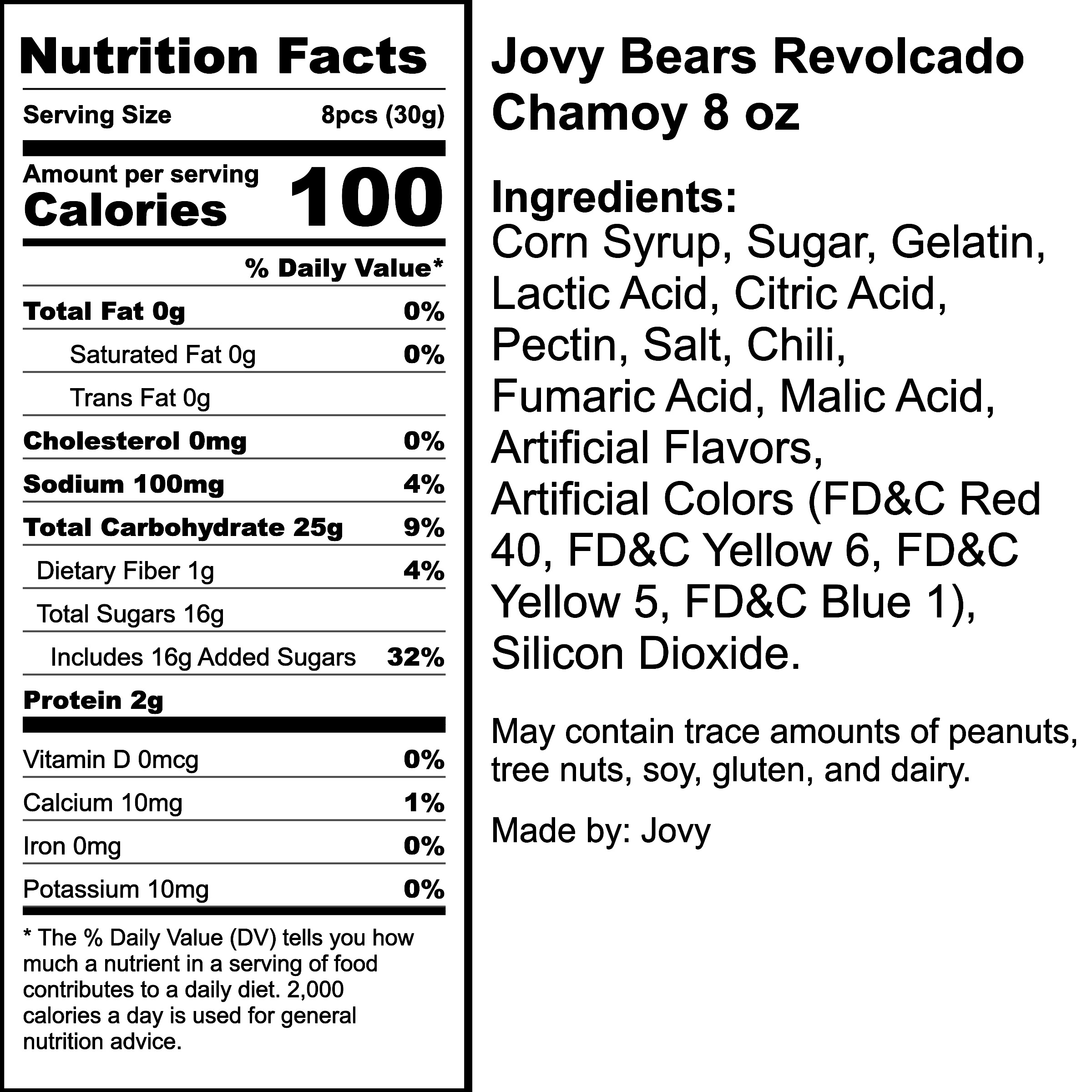 Nutrition Label