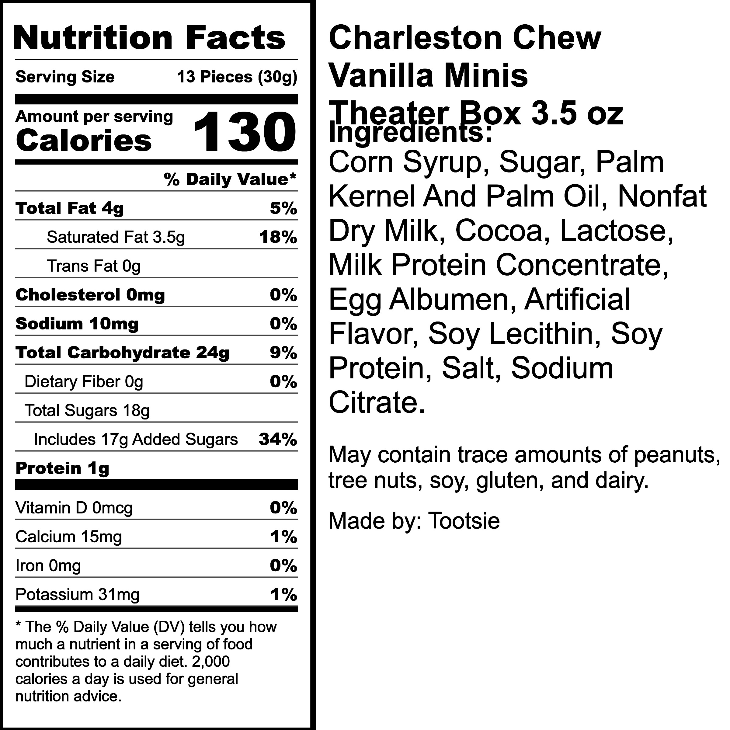 Nutrition Label