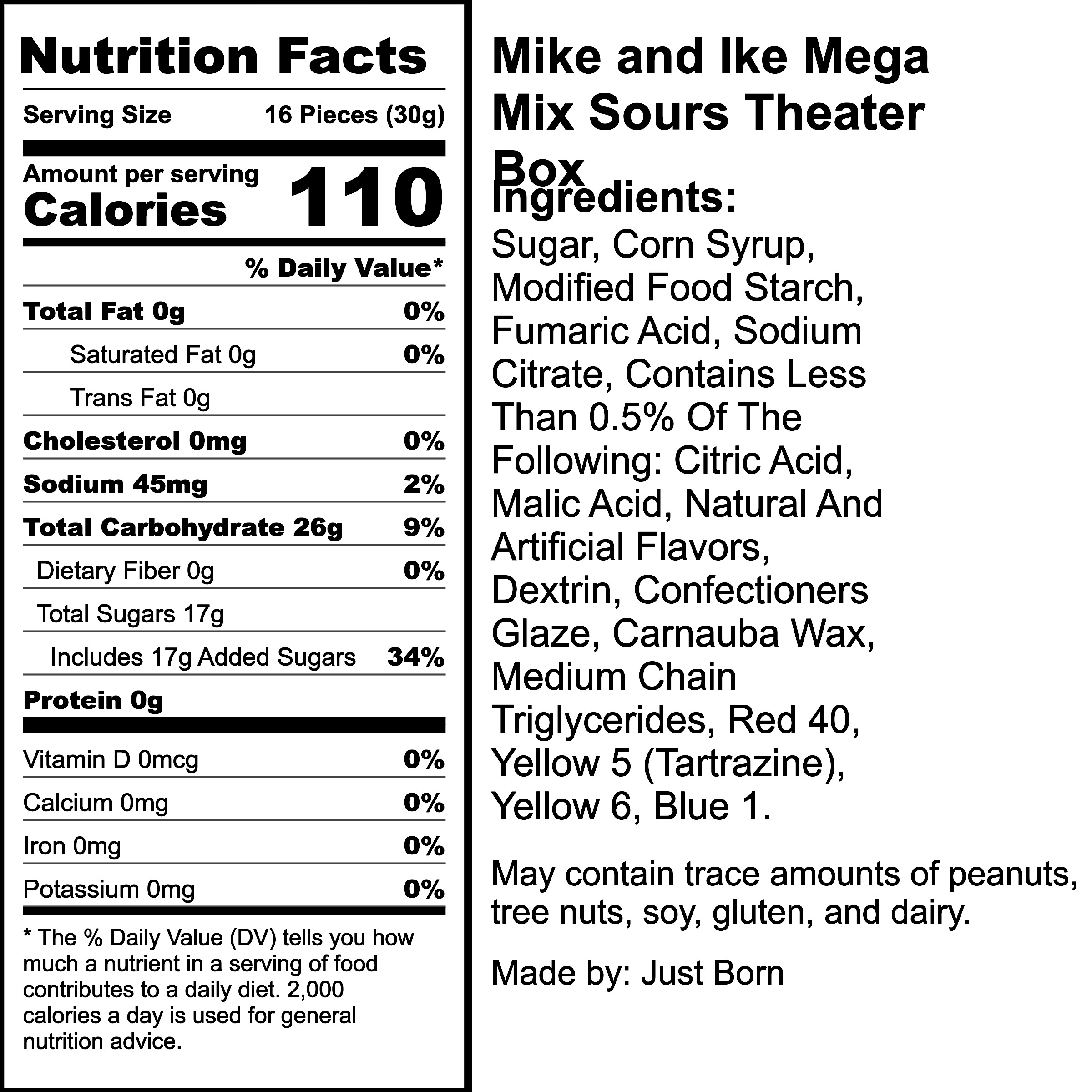 Nutrition Label