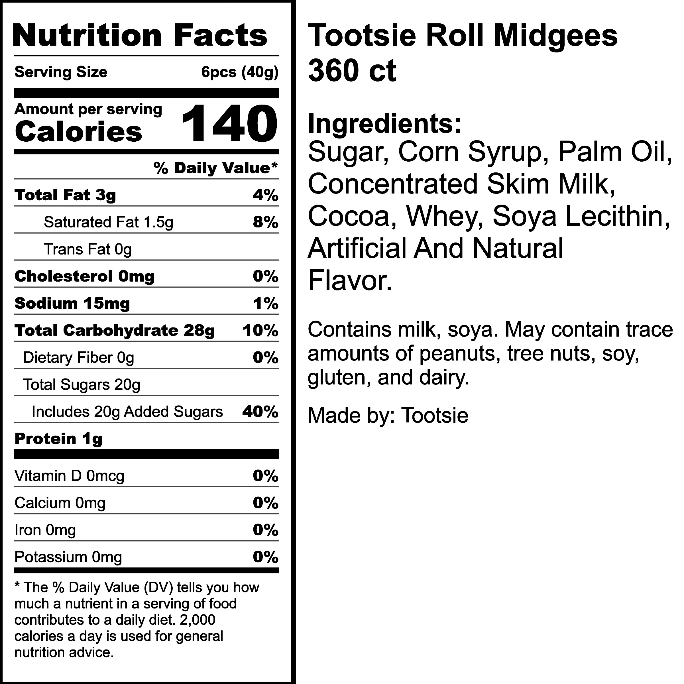 Nutrition Label