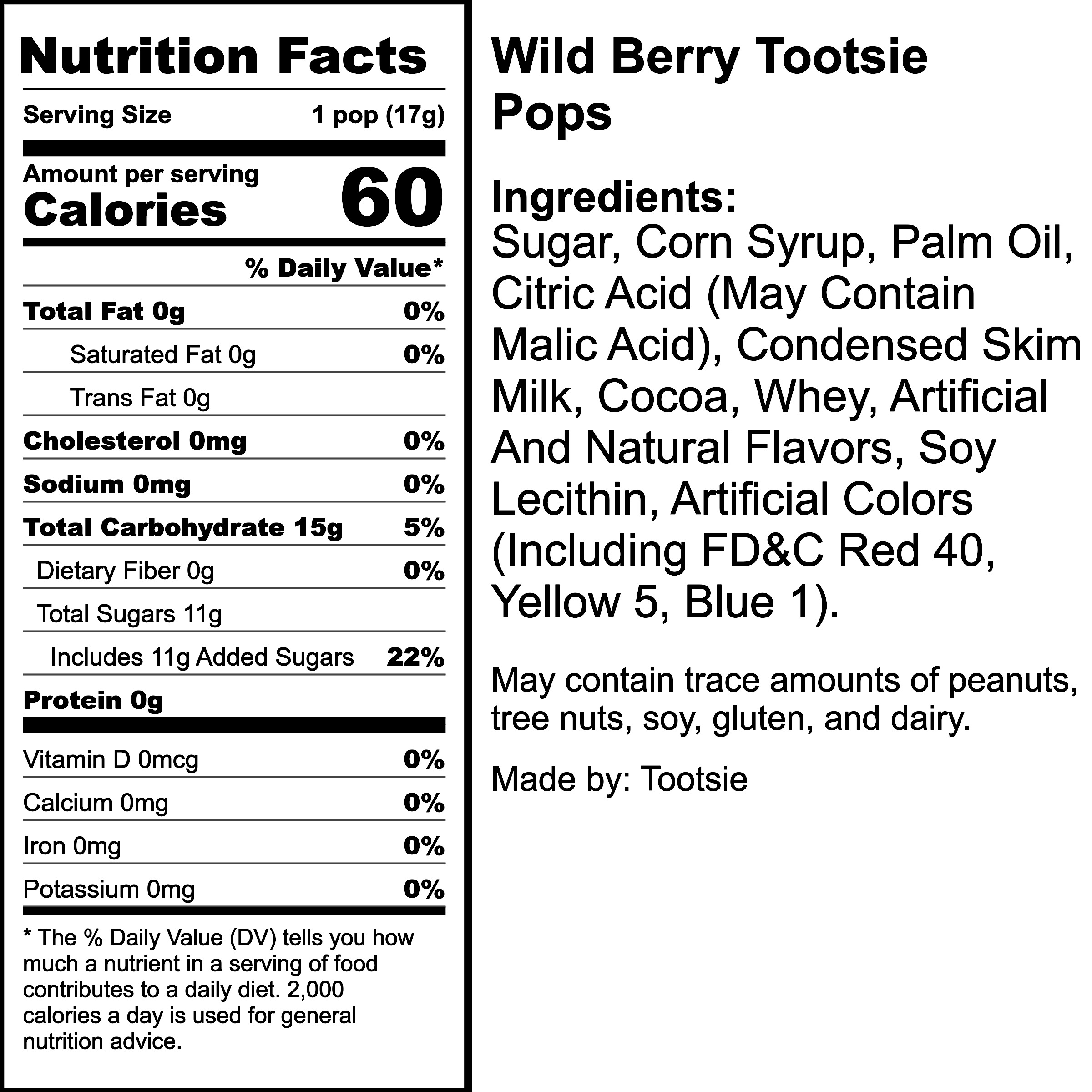 Nutrition Label