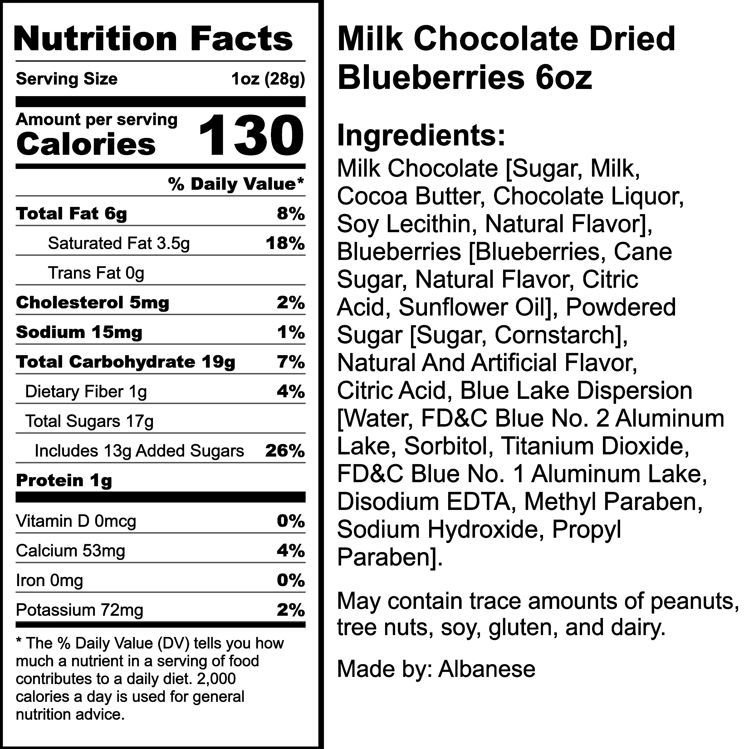 Nutrition Label