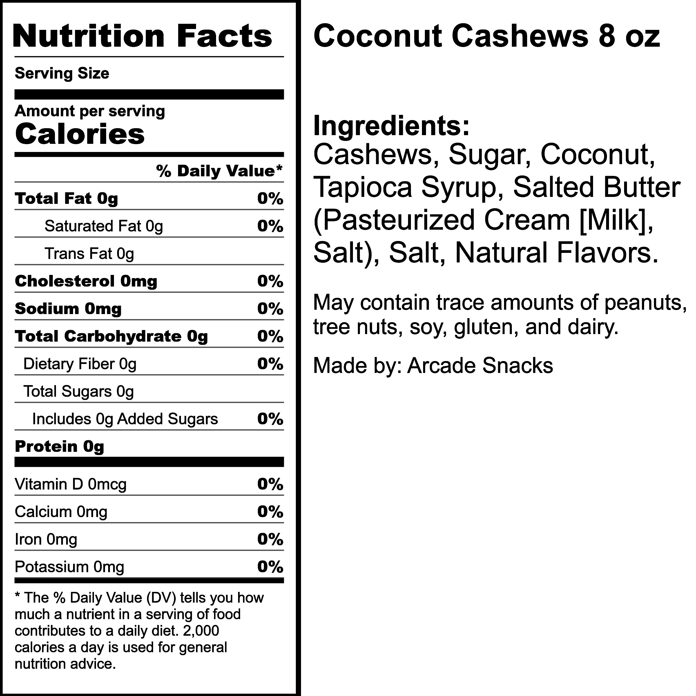 Nutrition Label