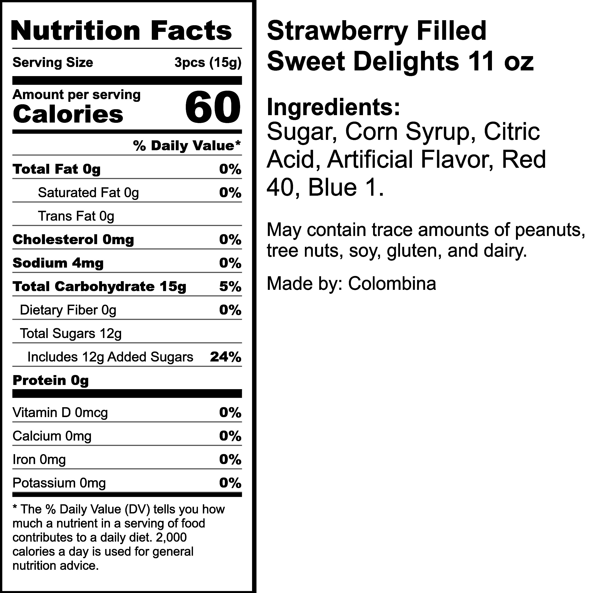 Nutrition Label