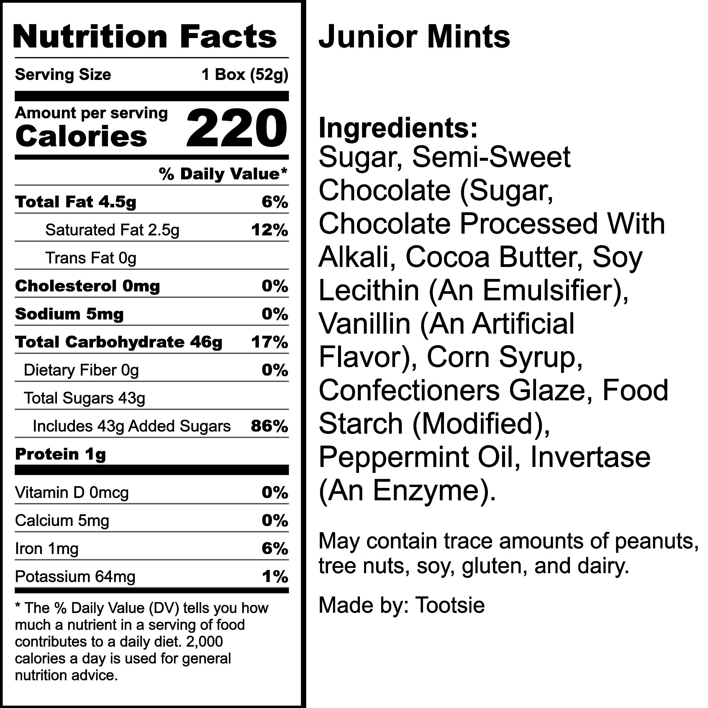 Nutrition Label