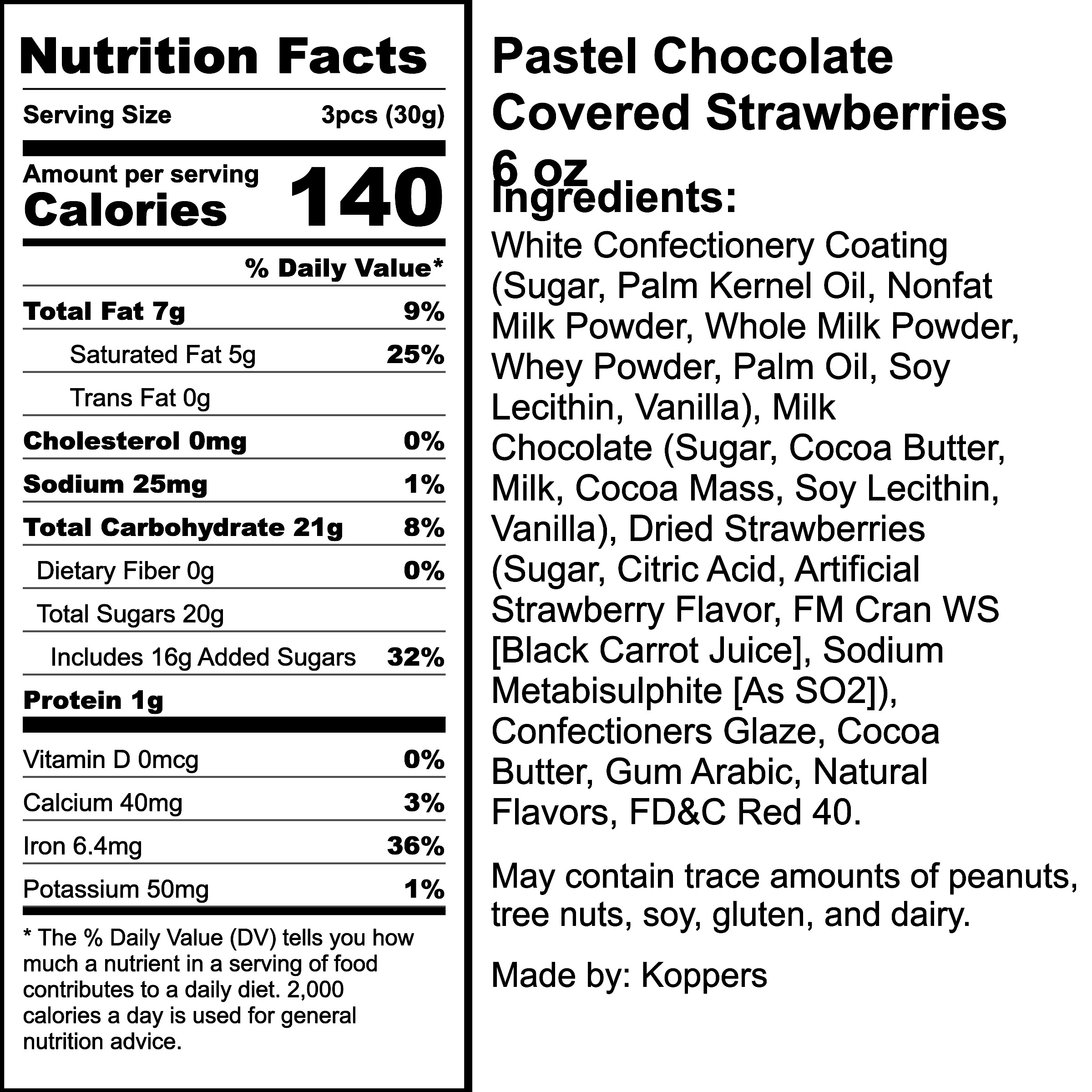Nutrition Label