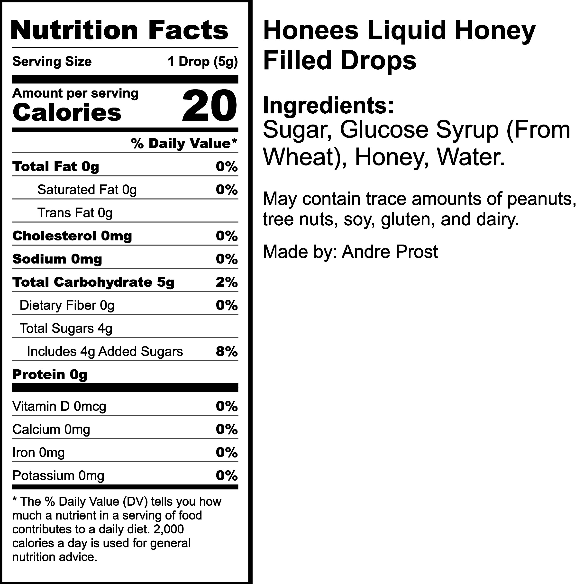 Nutrition Label