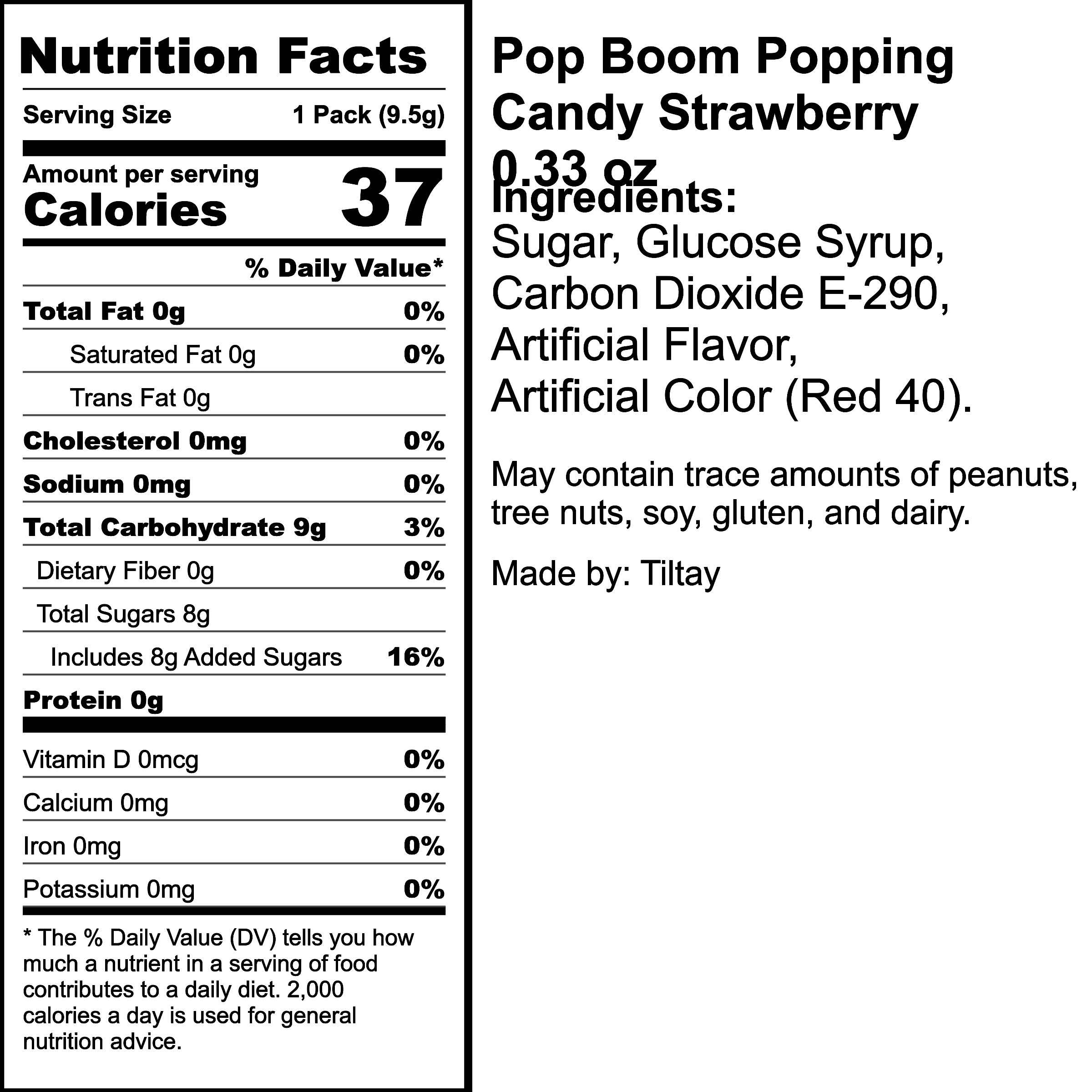 Nutrition Label