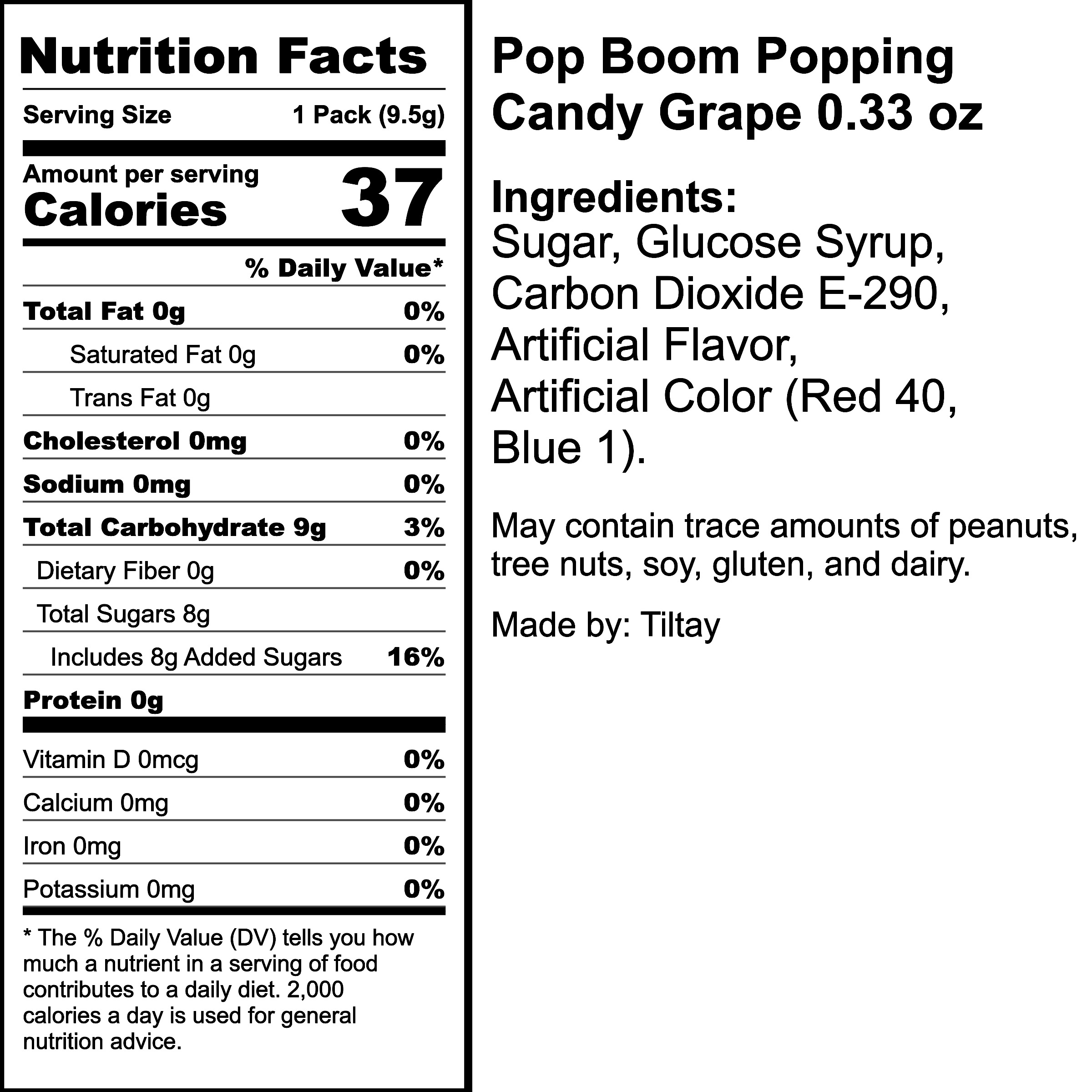 Nutrition Label