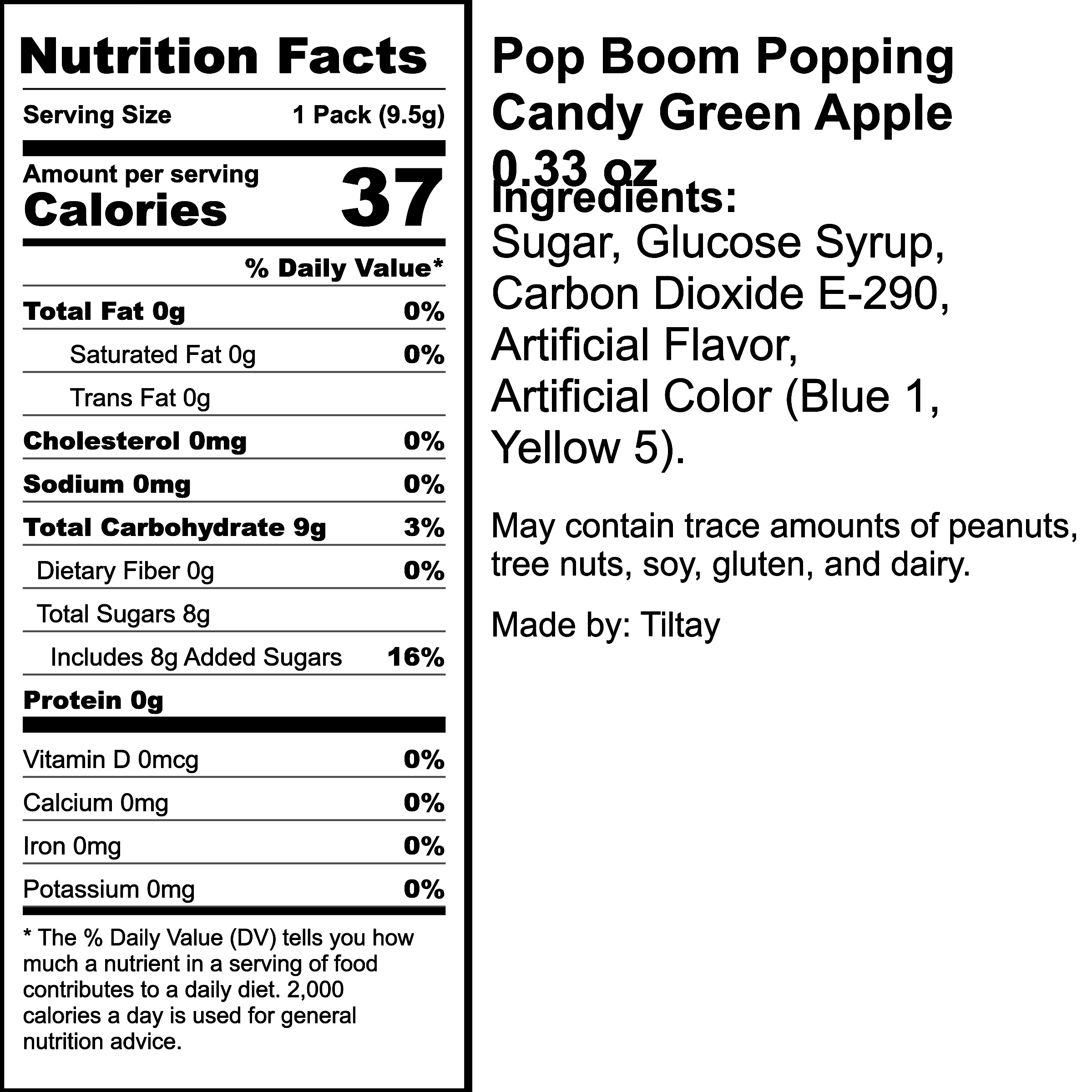 Nutrition Label
