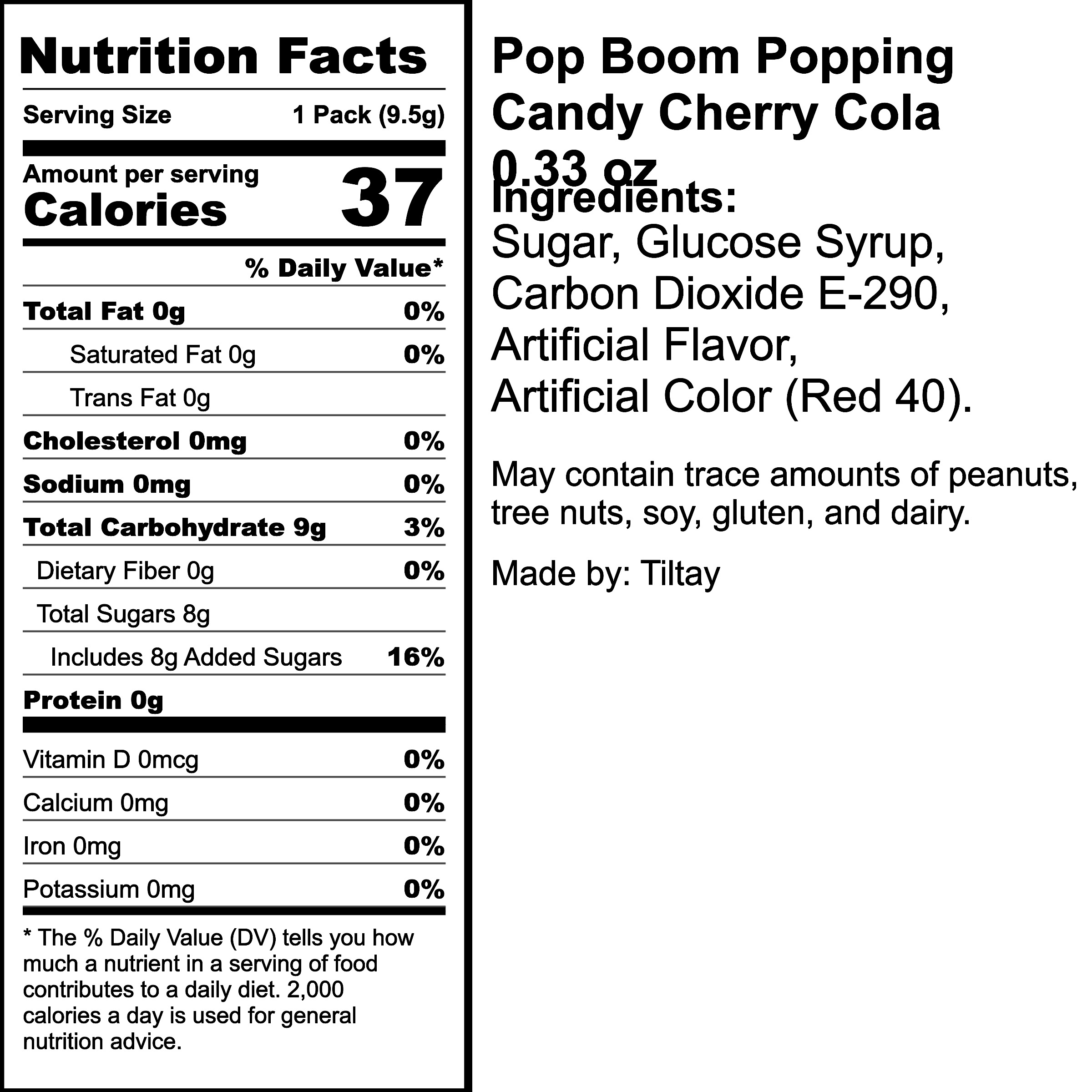 Nutrition Label